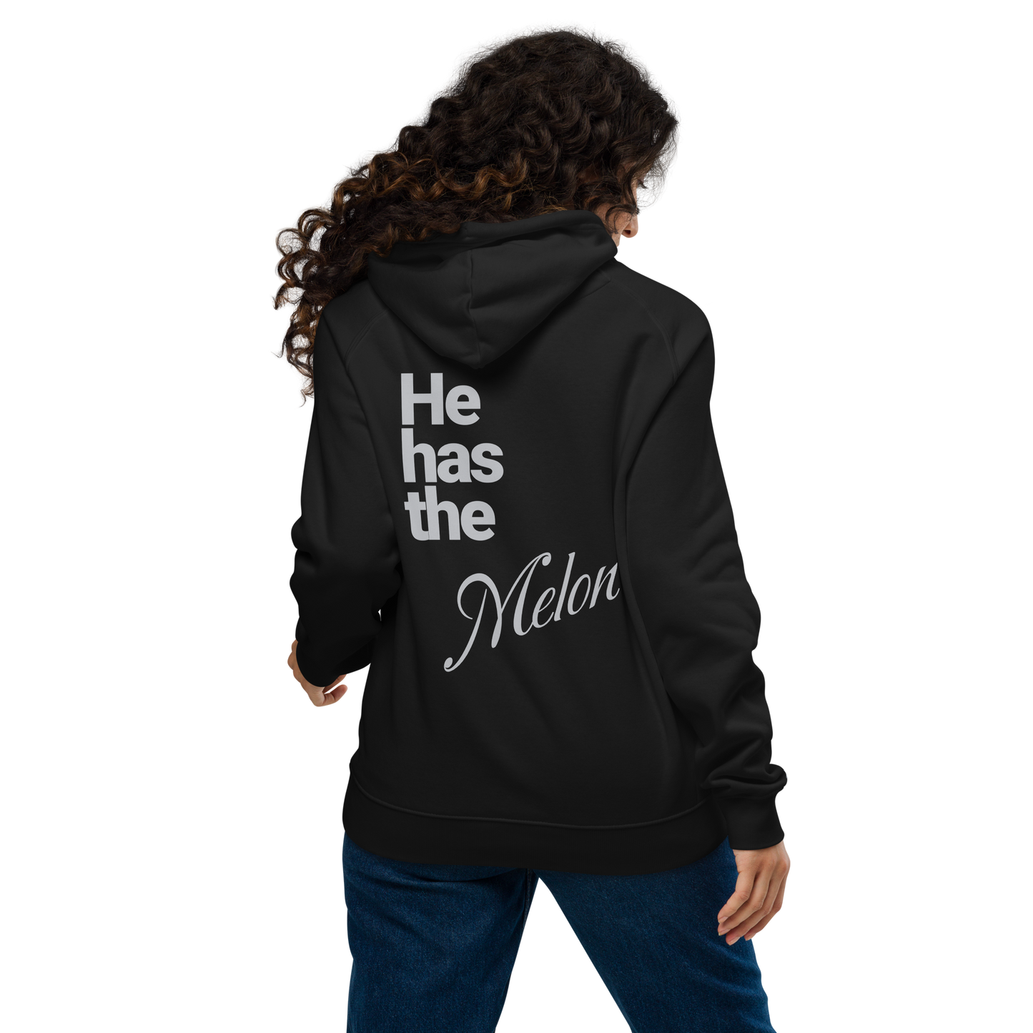Sweat à capuche écologique Raglan unisexe "melon"