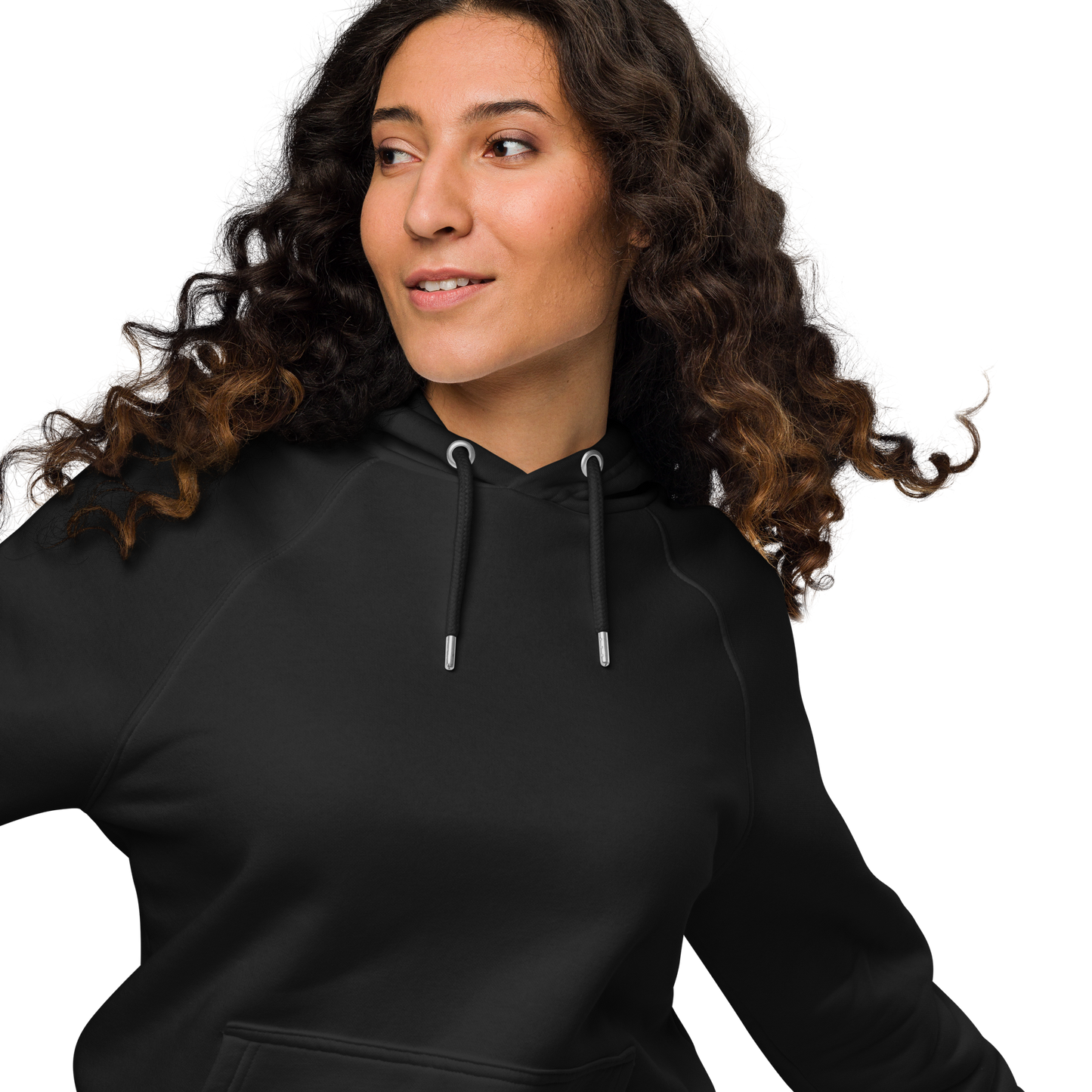Sweat à capuche écologique Raglan unisexe imprimé dos "bean"