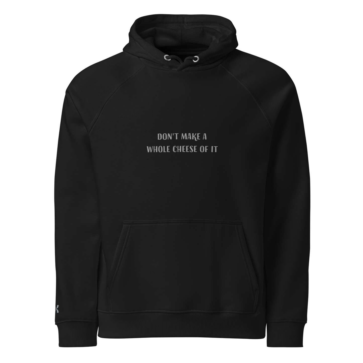 Sweat à capuche écologique Raglan unisexe "cheese"