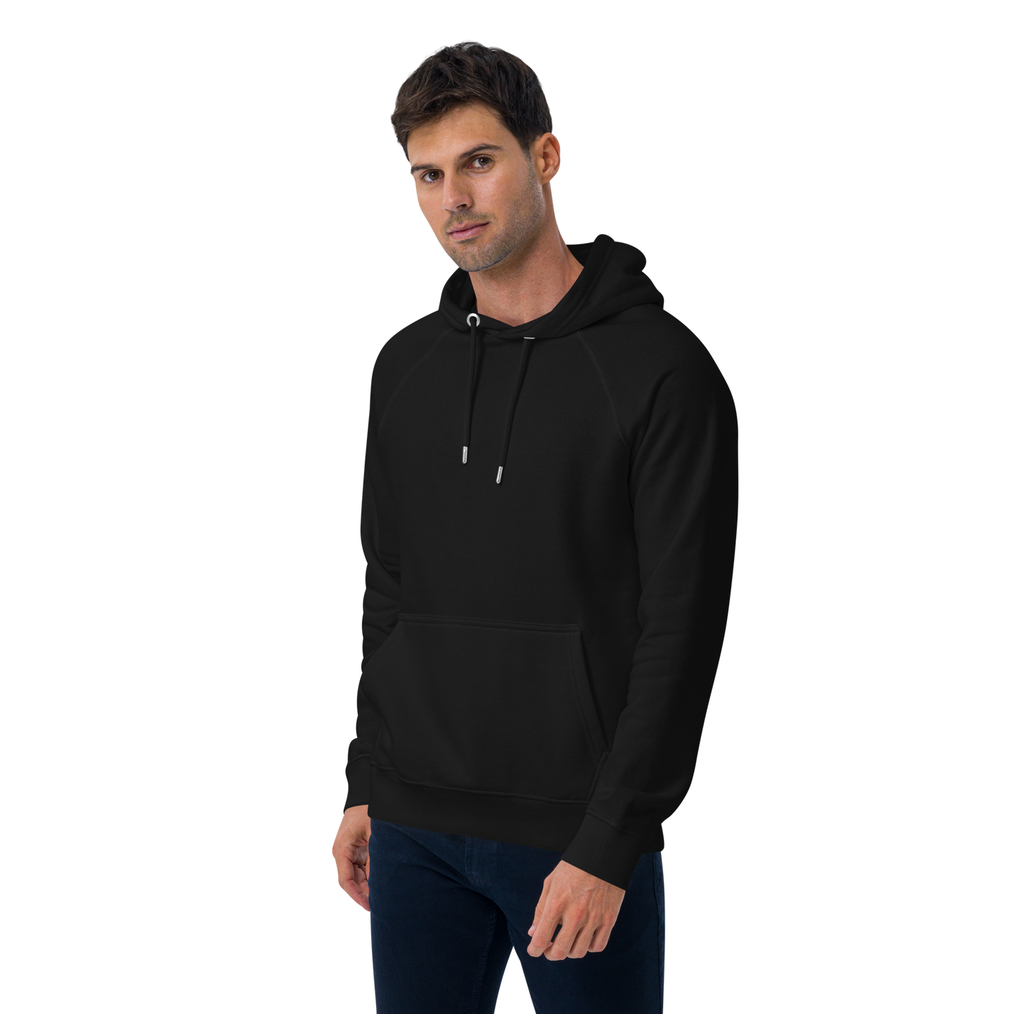 Sweat à capuche écologique Raglan unisexe imprimé dos "strawberry"