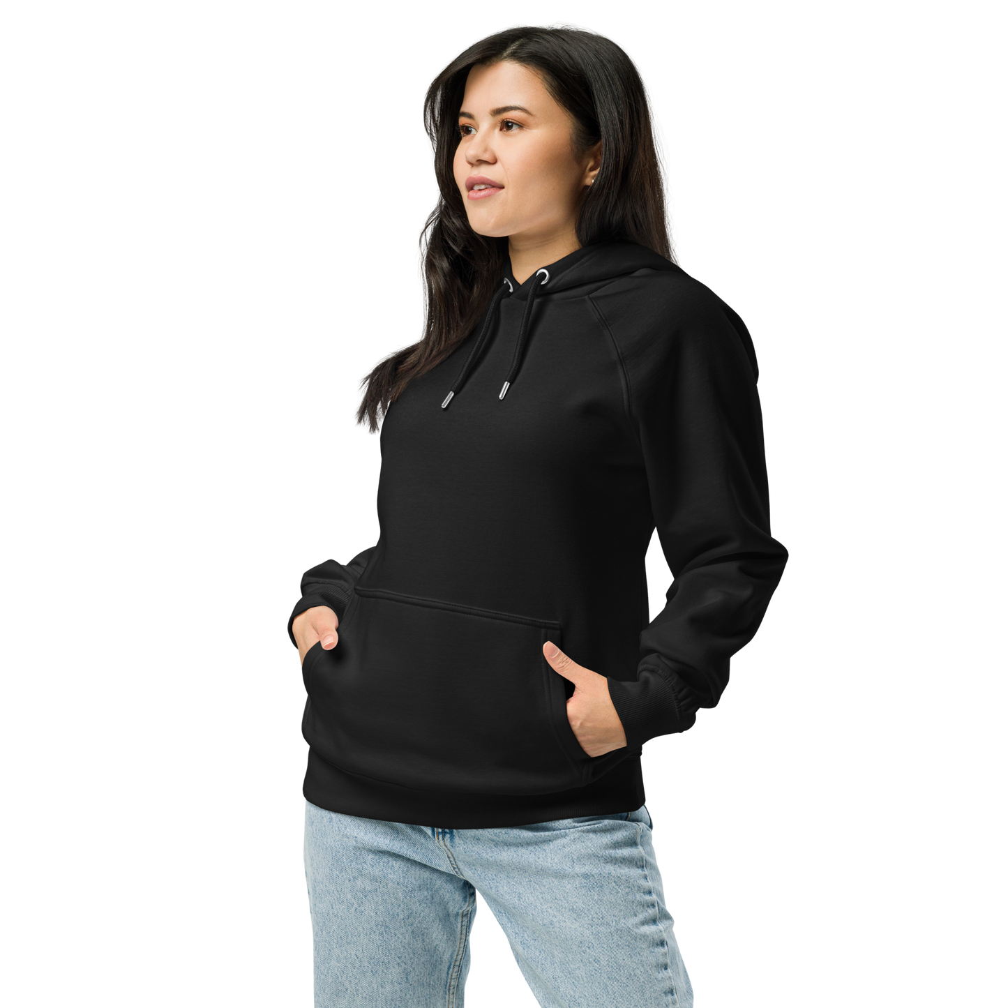 Sweat à capuche écologique Raglan unisexe imprimé dos "strawberry"