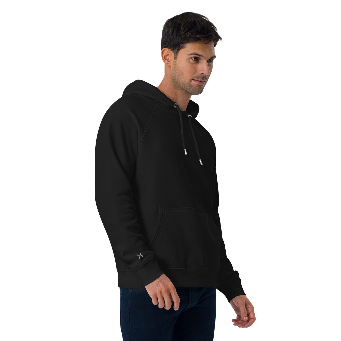Sweat à capuche écologique Raglan unisexe imprimé dos "cheese"