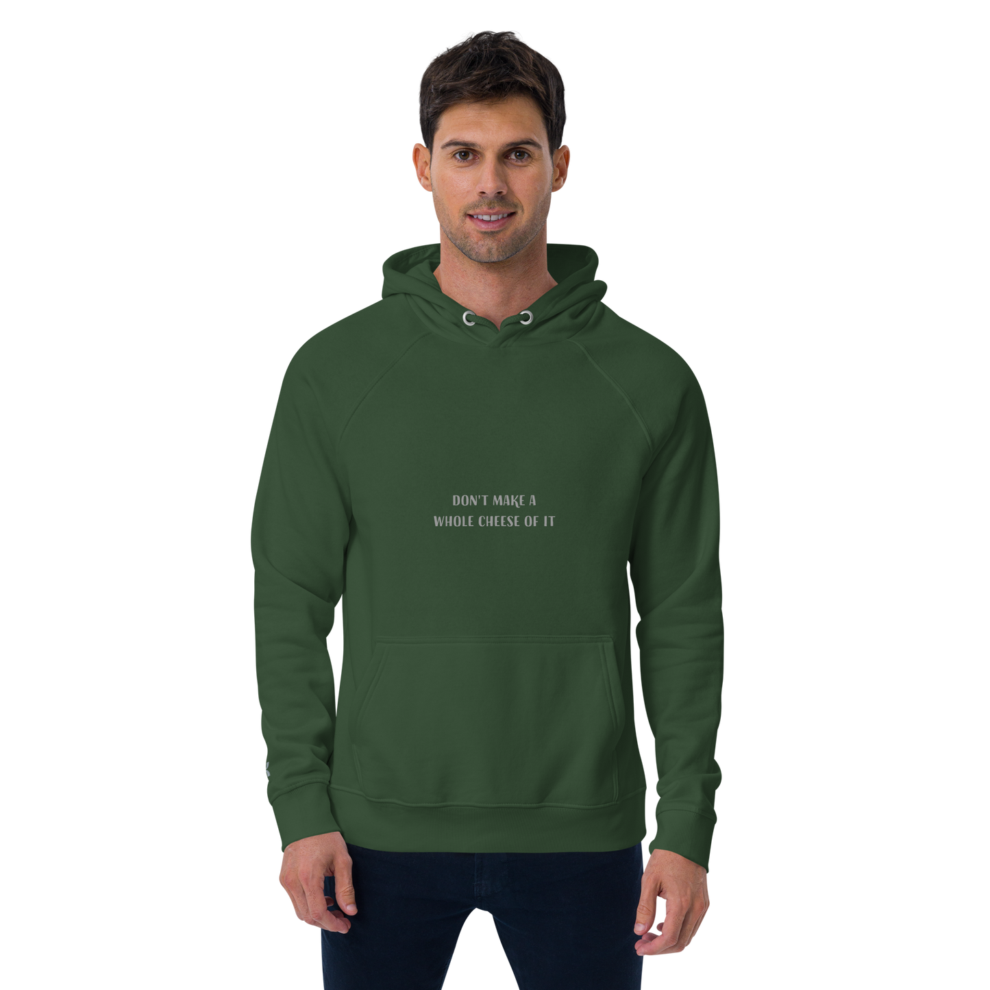 Sweat à capuche écologique Raglan unisexe "cheese"