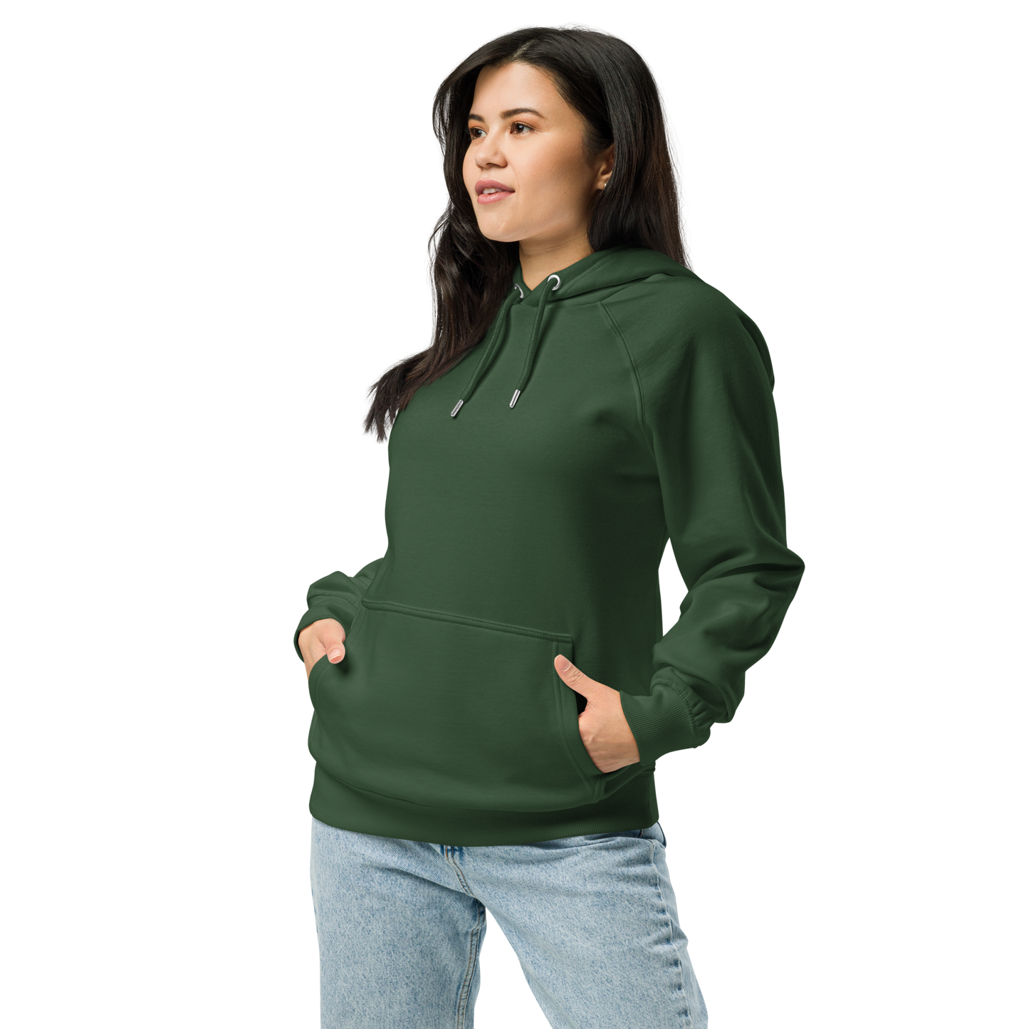 Sweat à capuche écologique Raglan unisexe imprimé dos "strawberry"