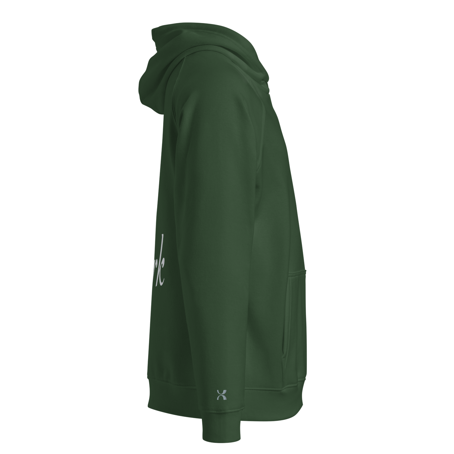 Sweat à capuche écologique Raglan unisexe imprimé dos "bark"
