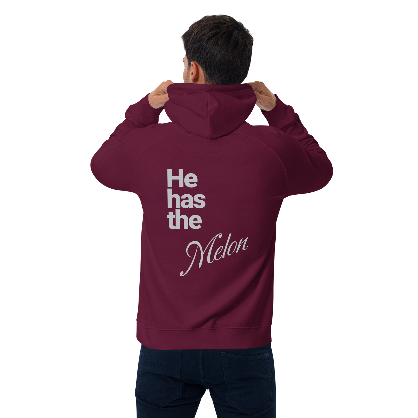 Sweat à capuche écologique Raglan unisexe "melon"