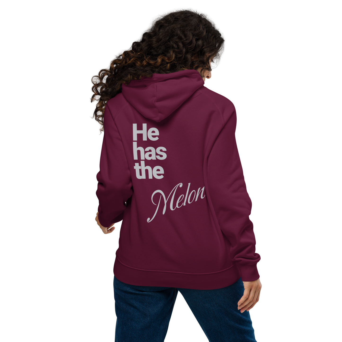 Sweat à capuche écologique Raglan unisexe "melon"