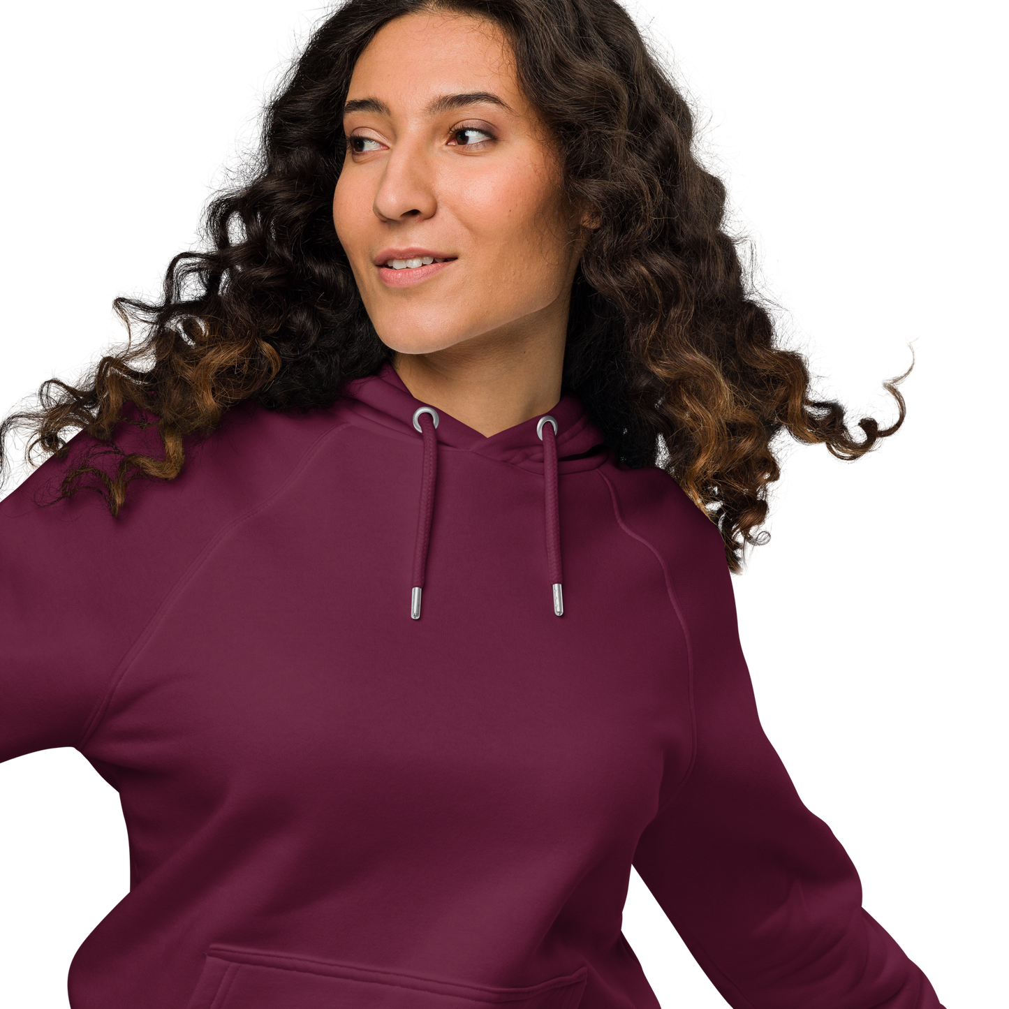 Sweat à capuche écologique Raglan unisexe imprimé dos "bean"