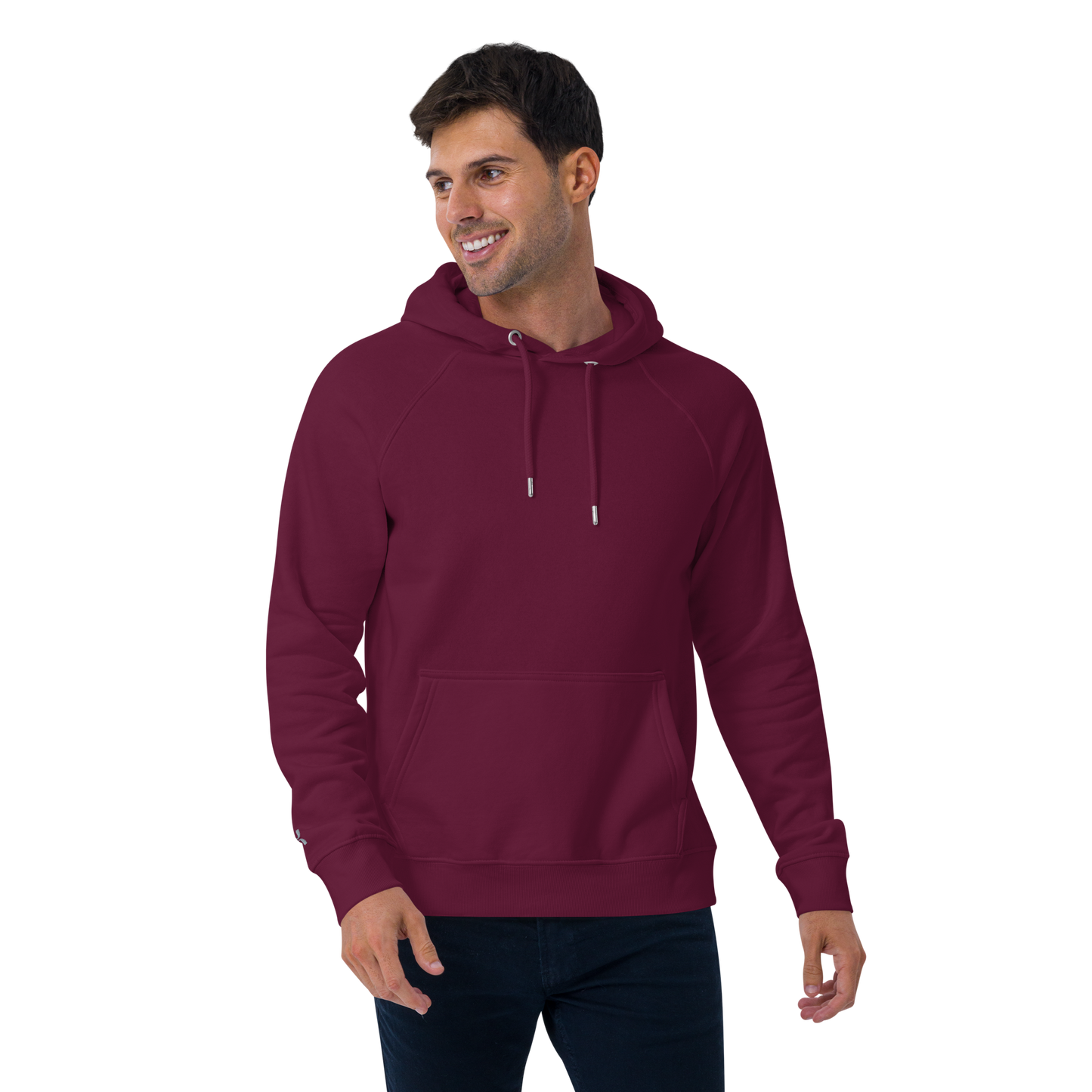Sweat à capuche écologique Raglan unisexe imprimé dos "cheese"