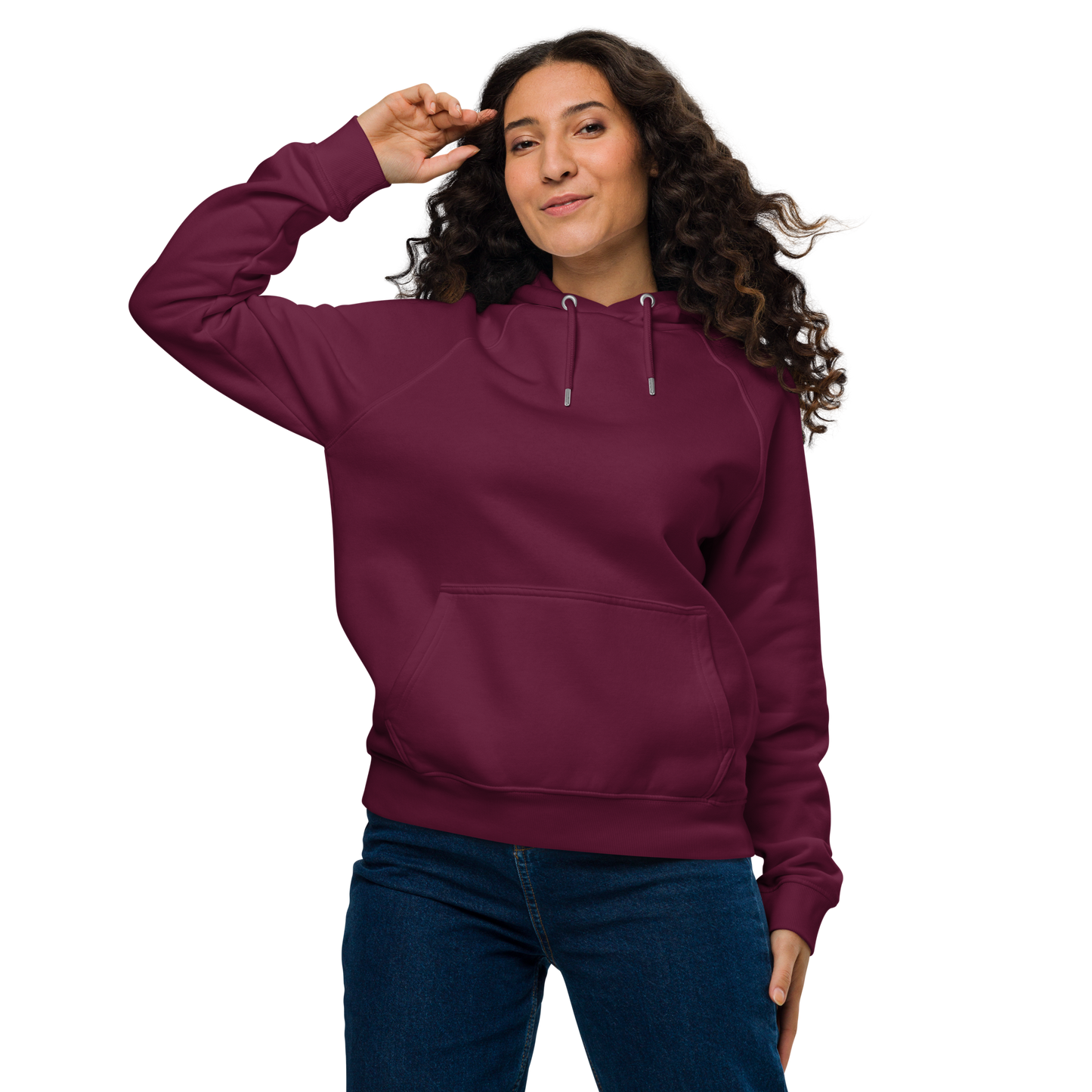 Sweat à capuche écologique Raglan unisexe imprimé dos "bean"