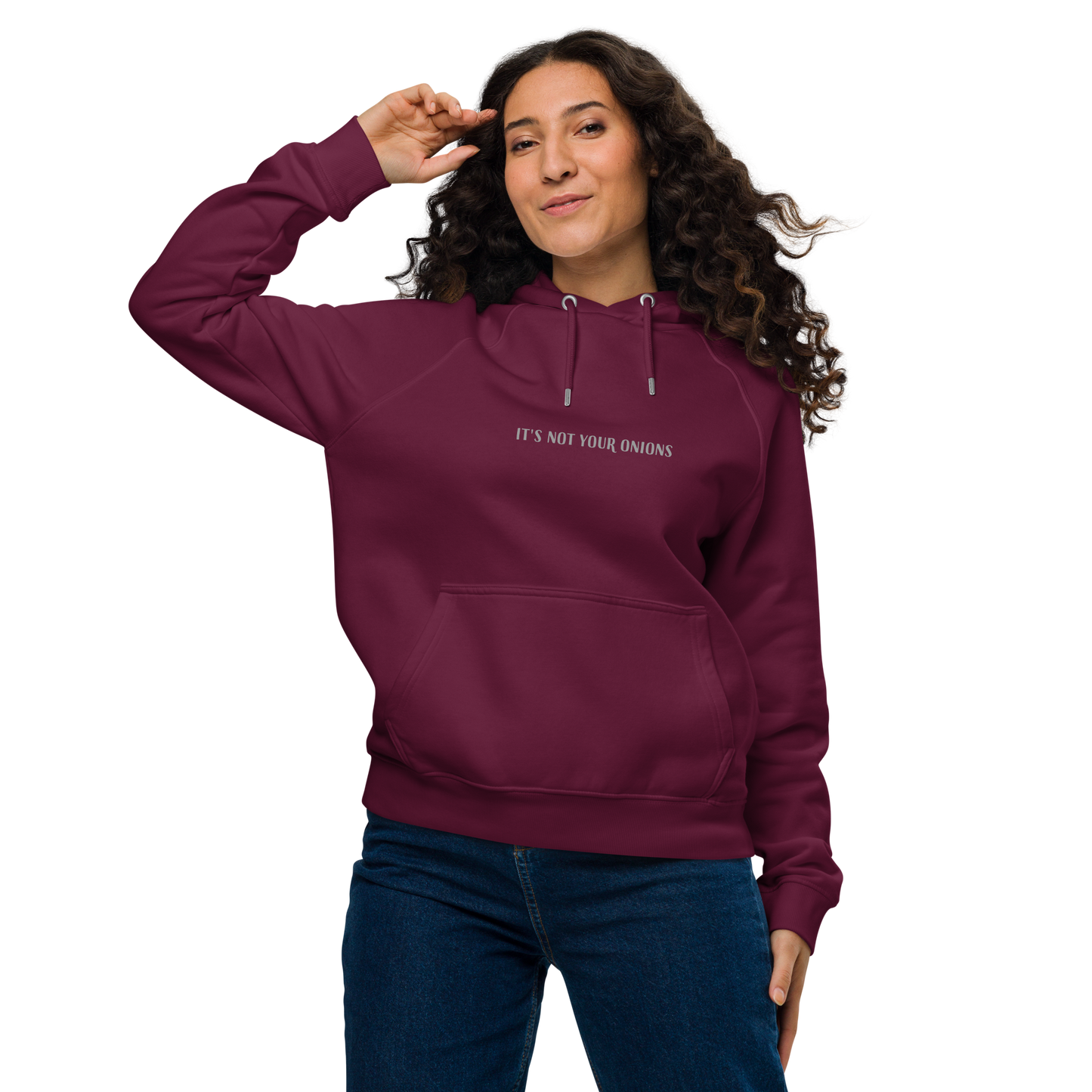 Unisex Raglan Eco-Friendly Hoodie "Onions"