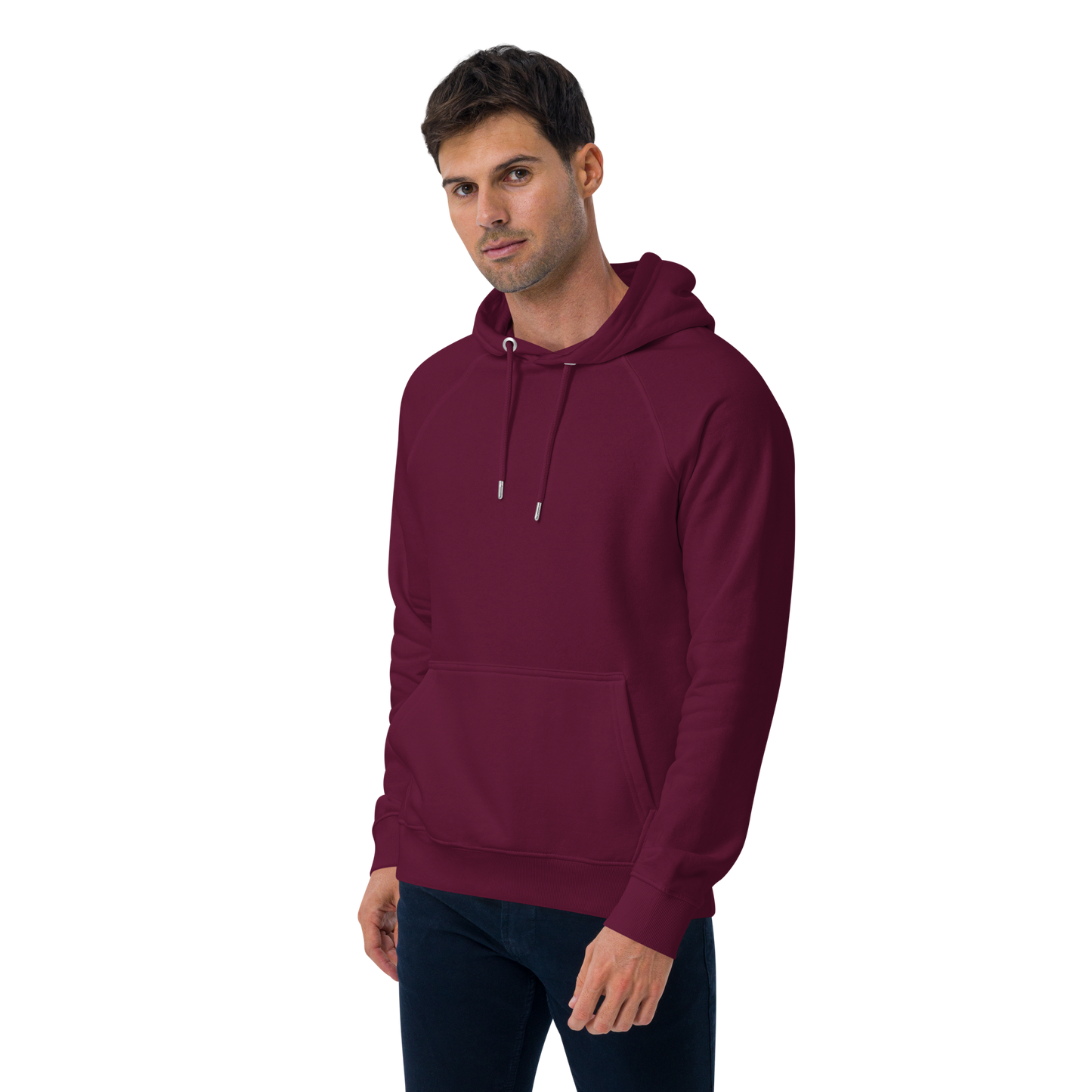 Sweat à capuche écologique Raglan unisexe imprimé dos "strawberry"