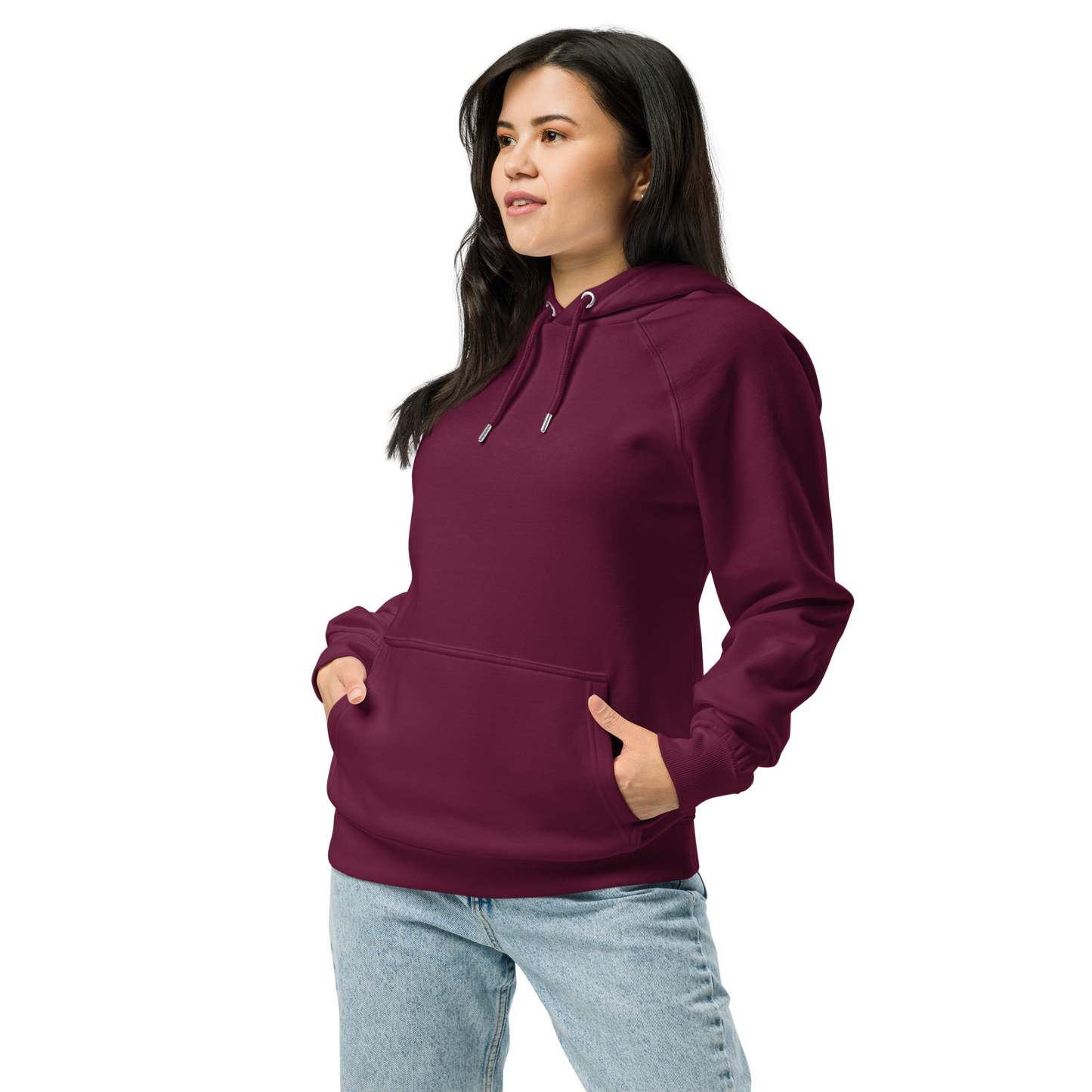 Sweat à capuche écologique Raglan unisexe imprimé dos "signboard"
