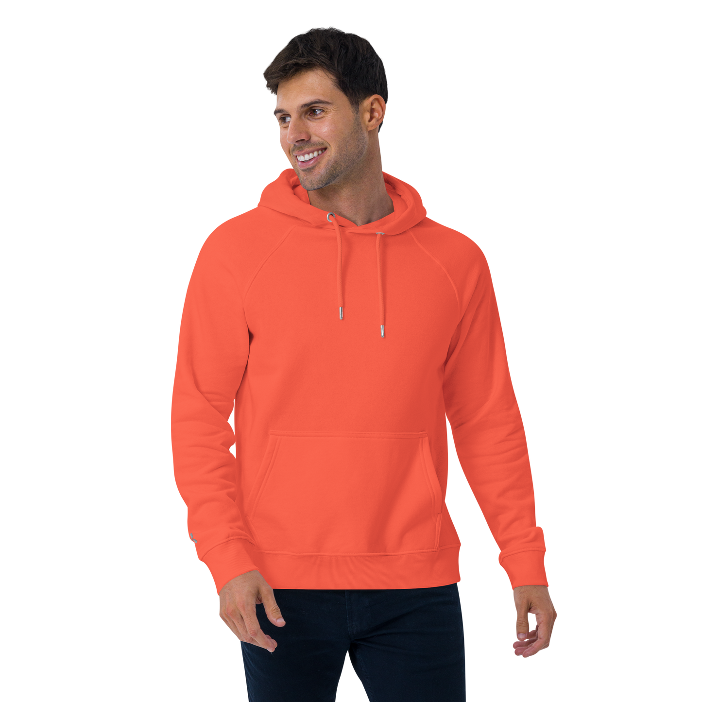 Sweat à capuche écologique Raglan unisexe imprimé dos "cheese"