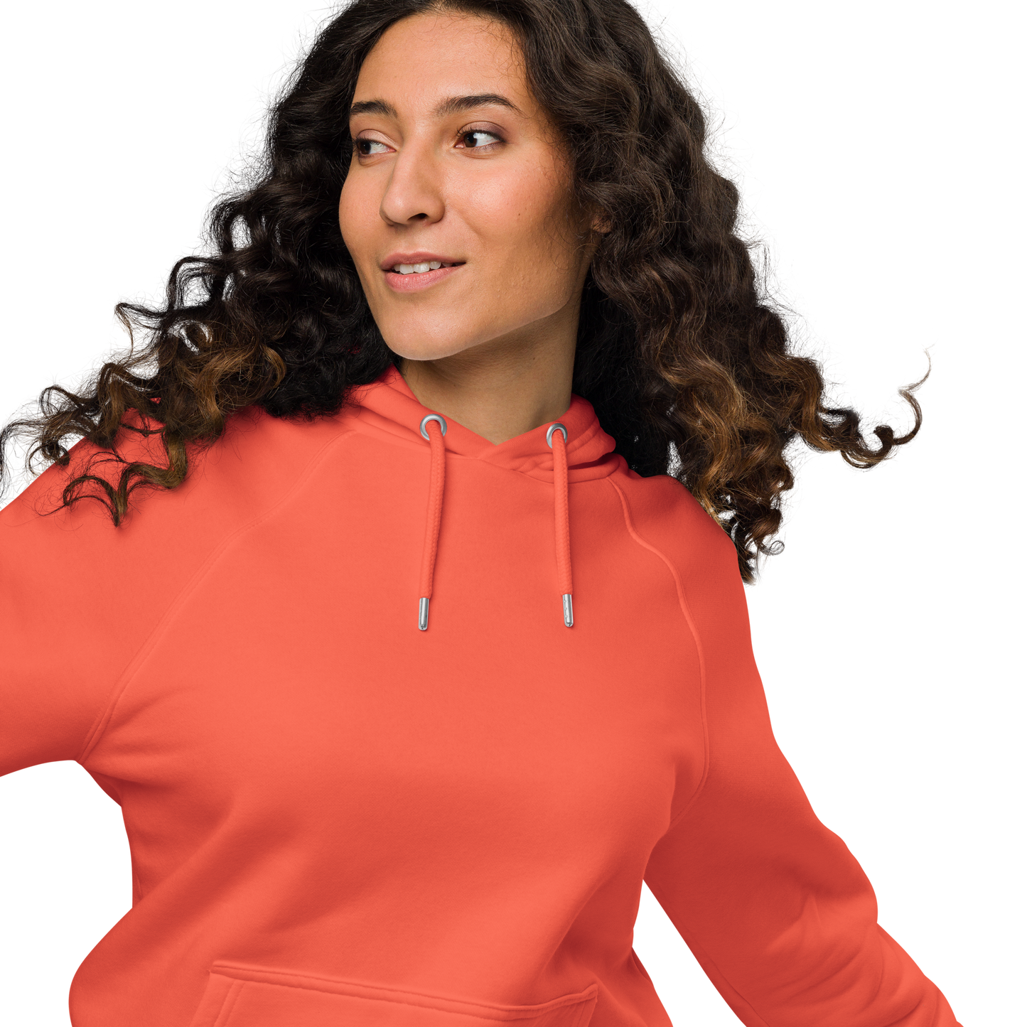 Sweat à capuche écologique Raglan unisexe imprimé dos "cheese"