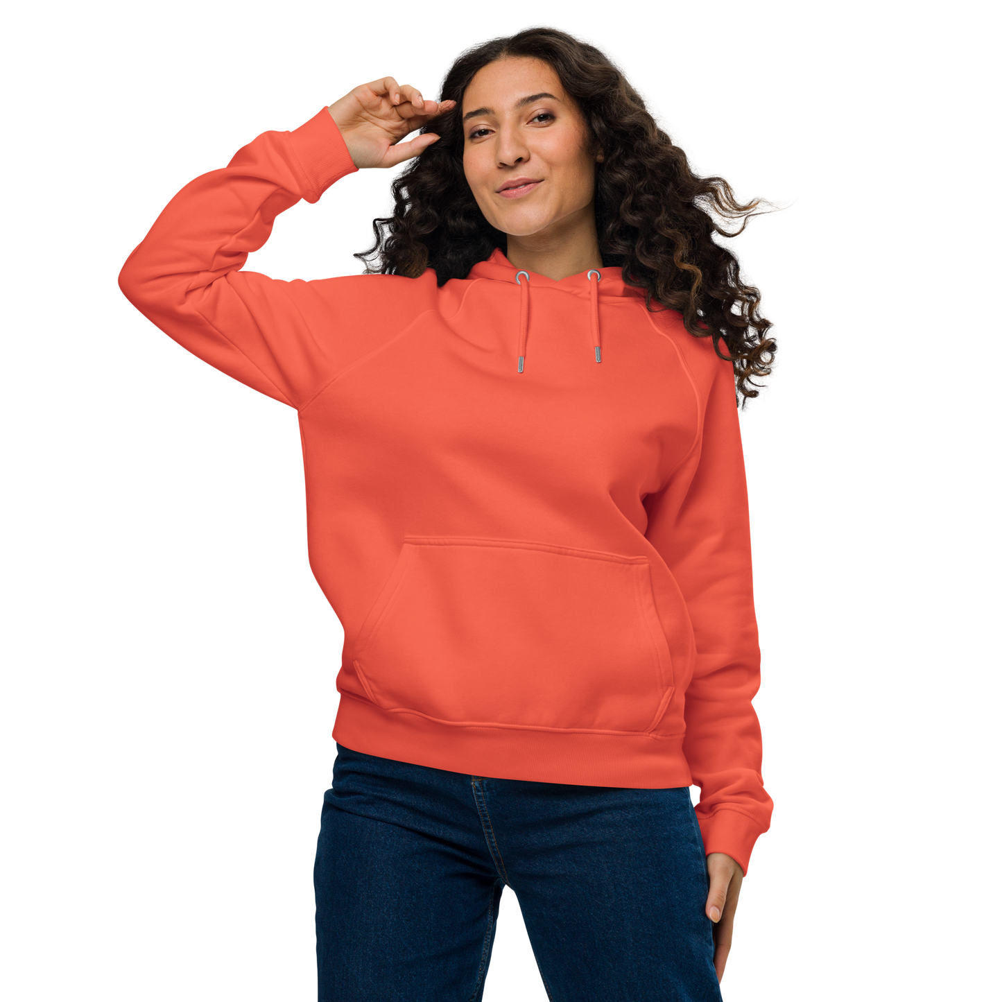 Sweat à capuche écologique Raglan unisexe "melon"