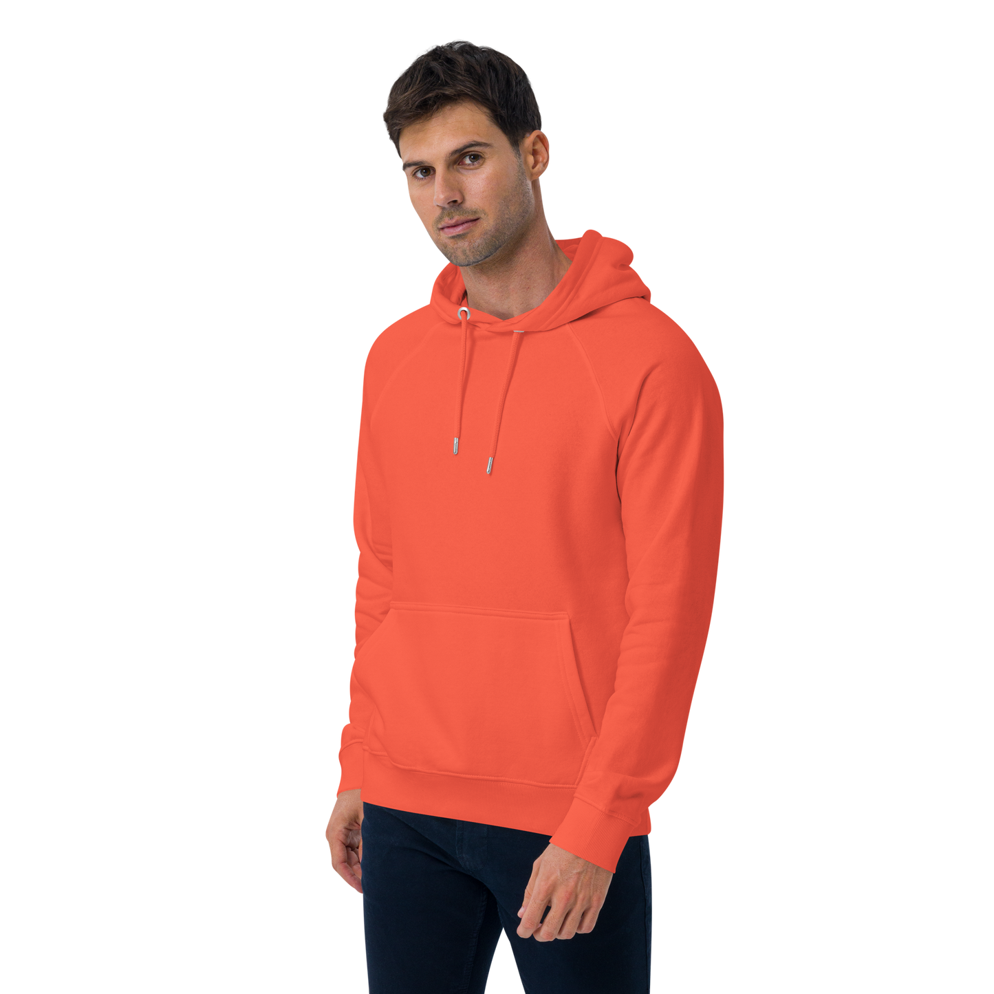 Sweat à capuche écologique Raglan unisexe imprimé dos "strawberry"