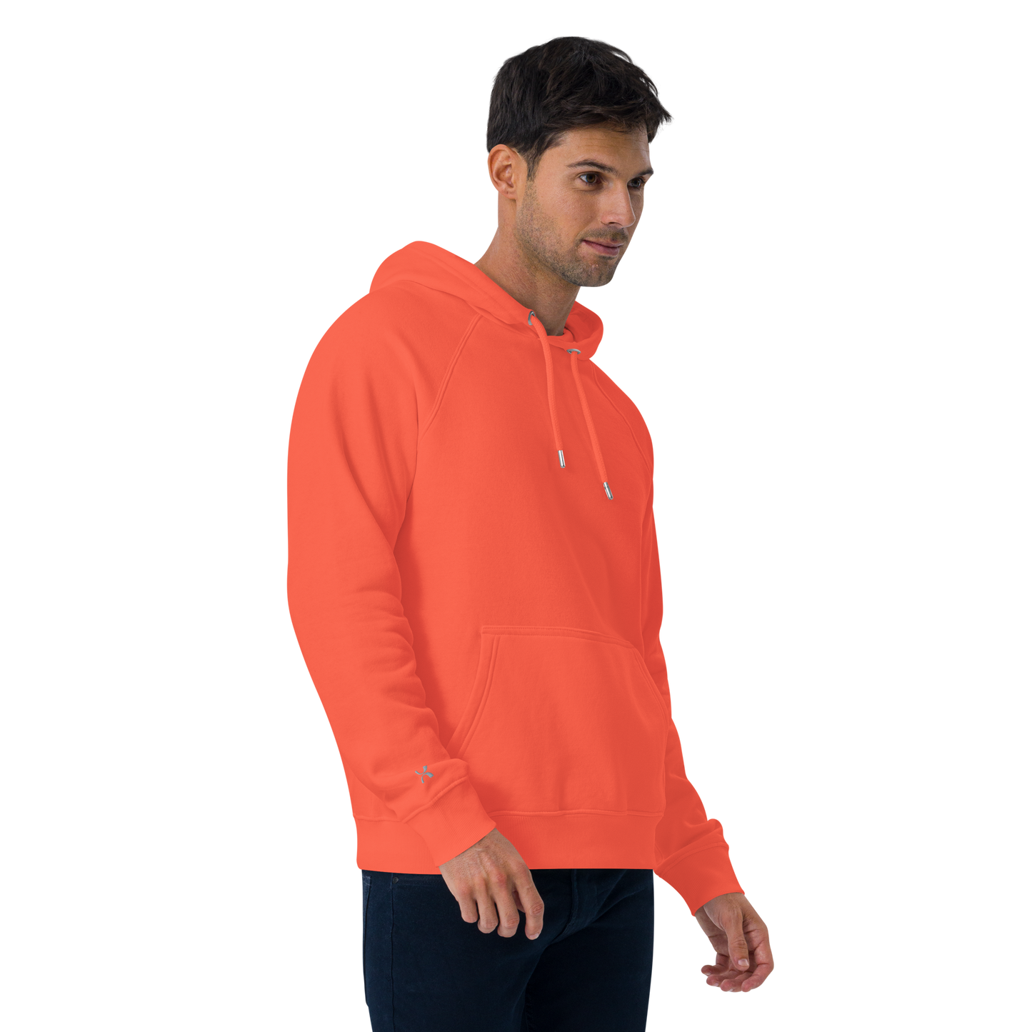 Sweat à capuche écologique Raglan unisexe imprimé dos "bean"