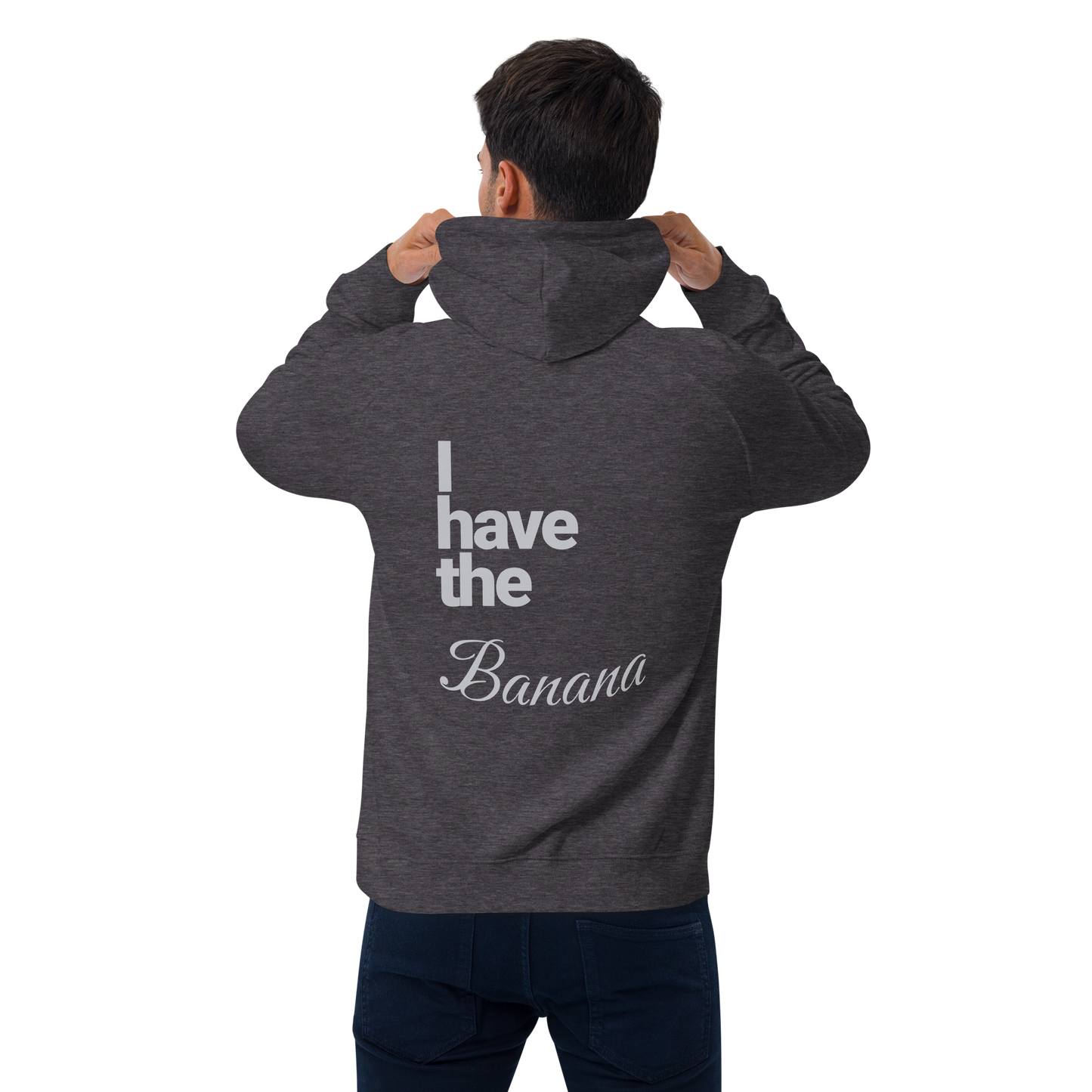 Sweat à capuche écologique Raglan unisexe imprimé dos "banana"