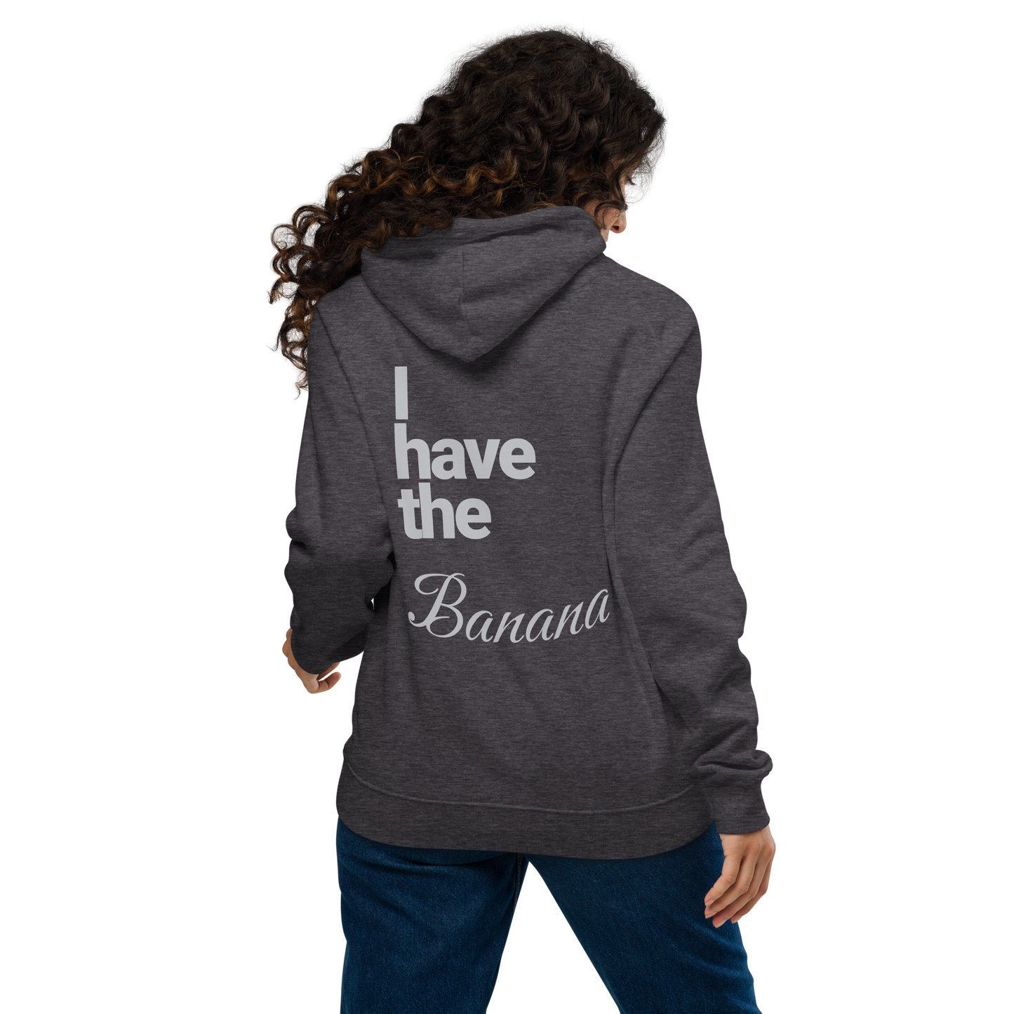 Sweat à capuche écologique Raglan unisexe imprimé dos "banana"