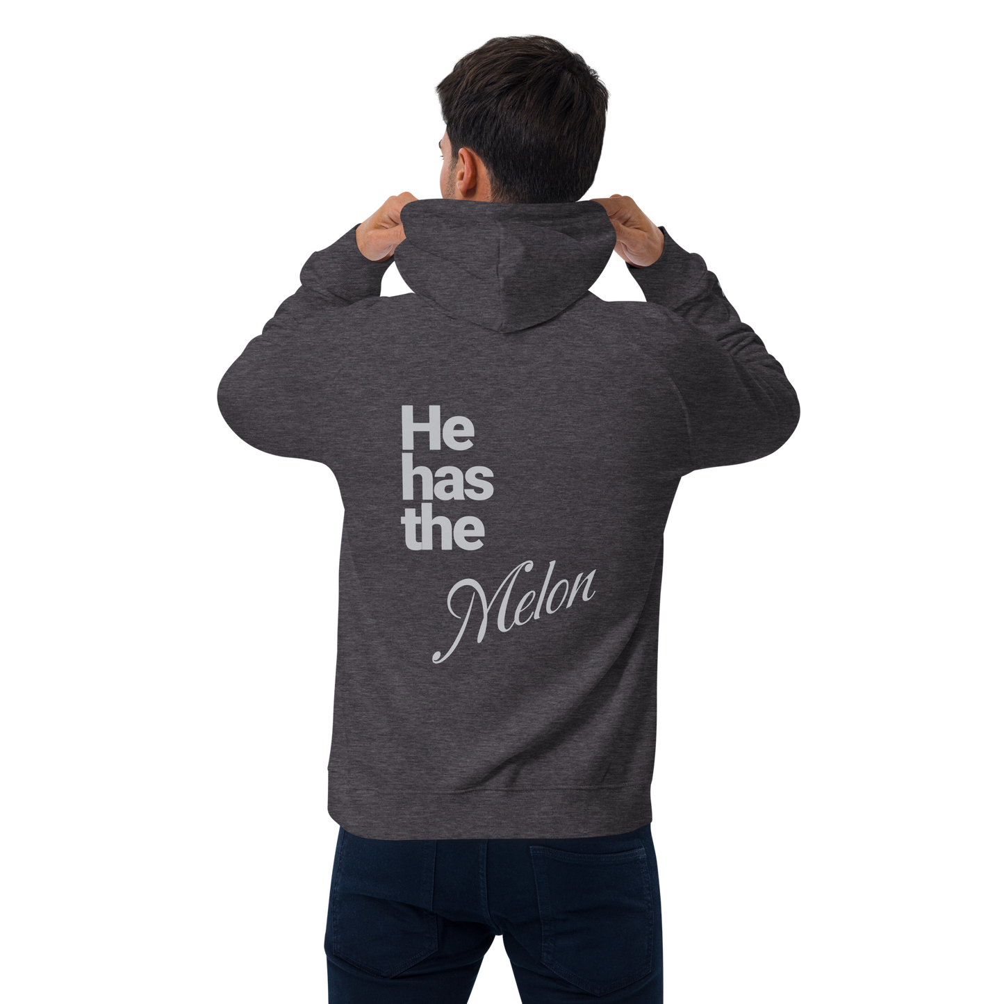 Sweat à capuche écologique Raglan unisexe "melon"