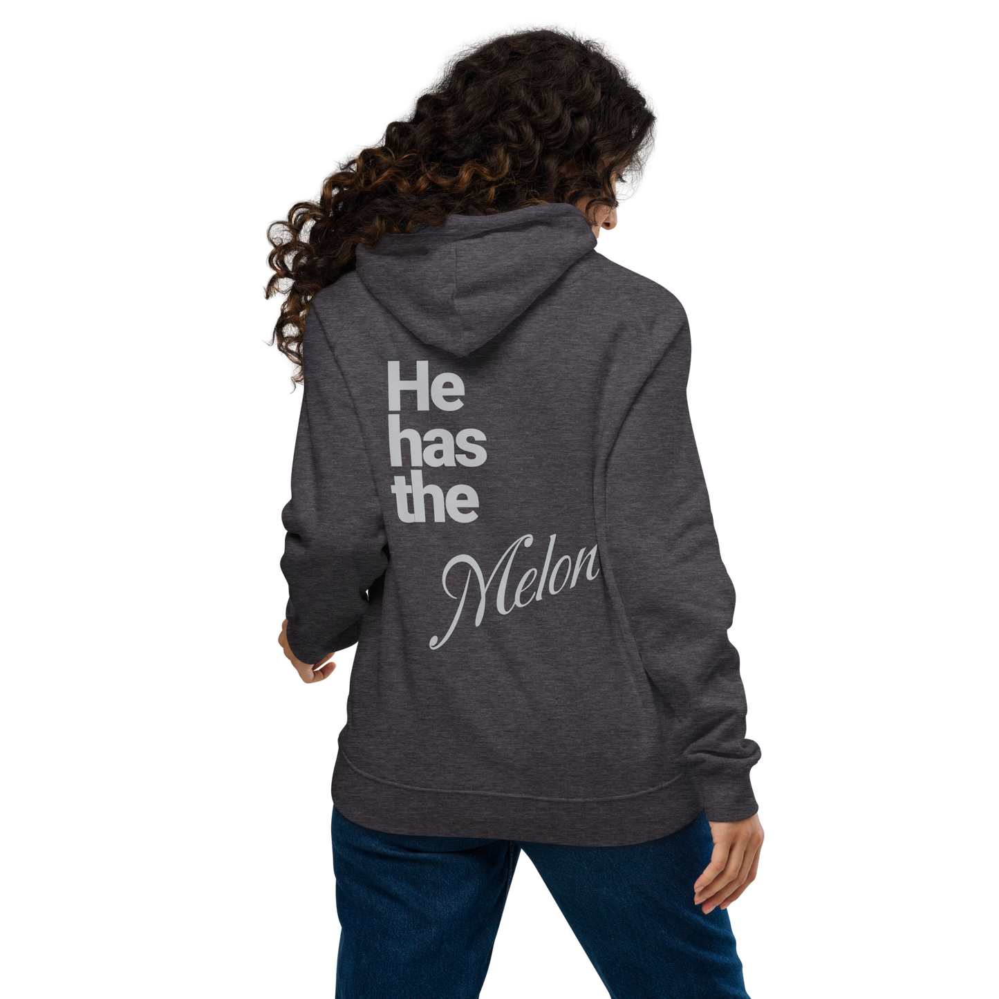 Sweat à capuche écologique Raglan unisexe "melon"