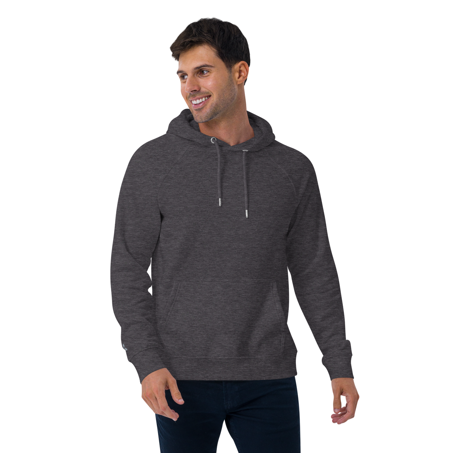 Sweat à capuche écologique Raglan unisexe imprimé dos "bean"