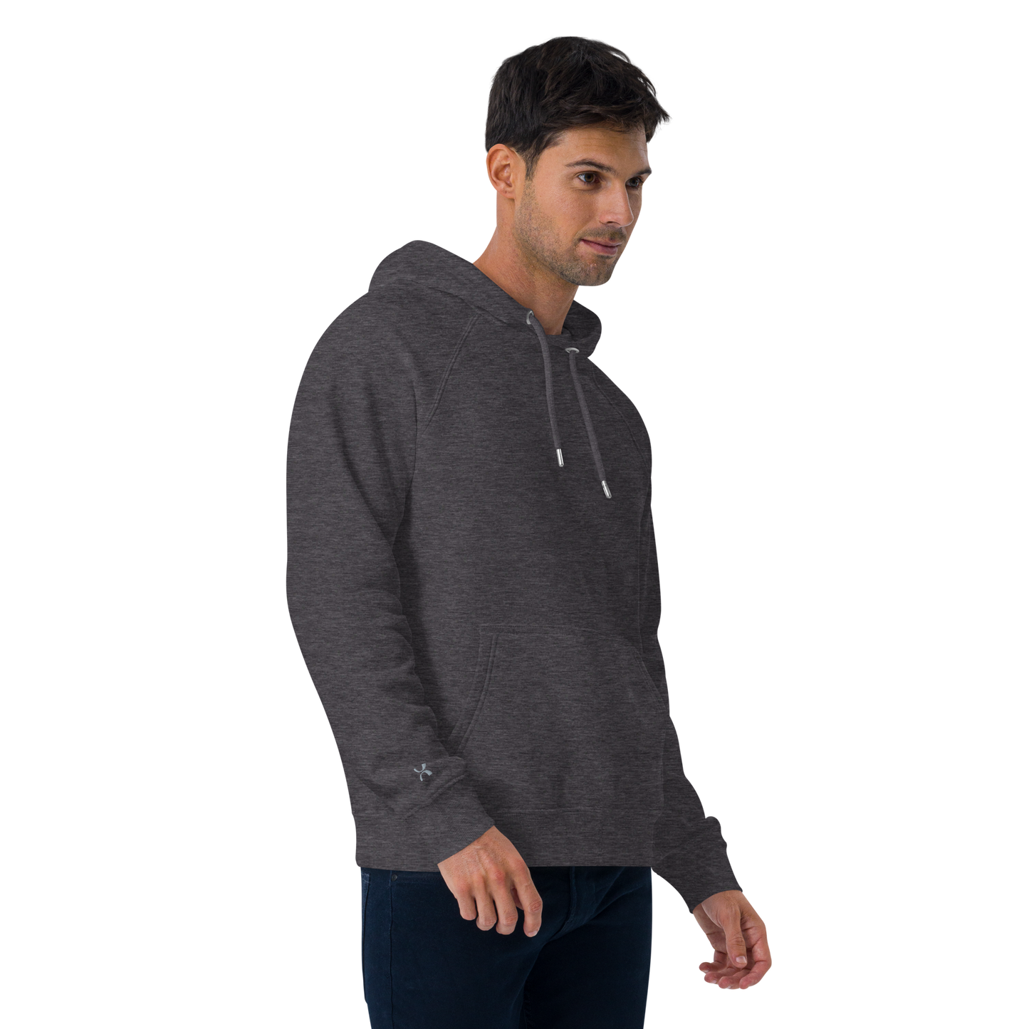 Sweat à capuche écologique Raglan unisexe imprimé dos "bean"
