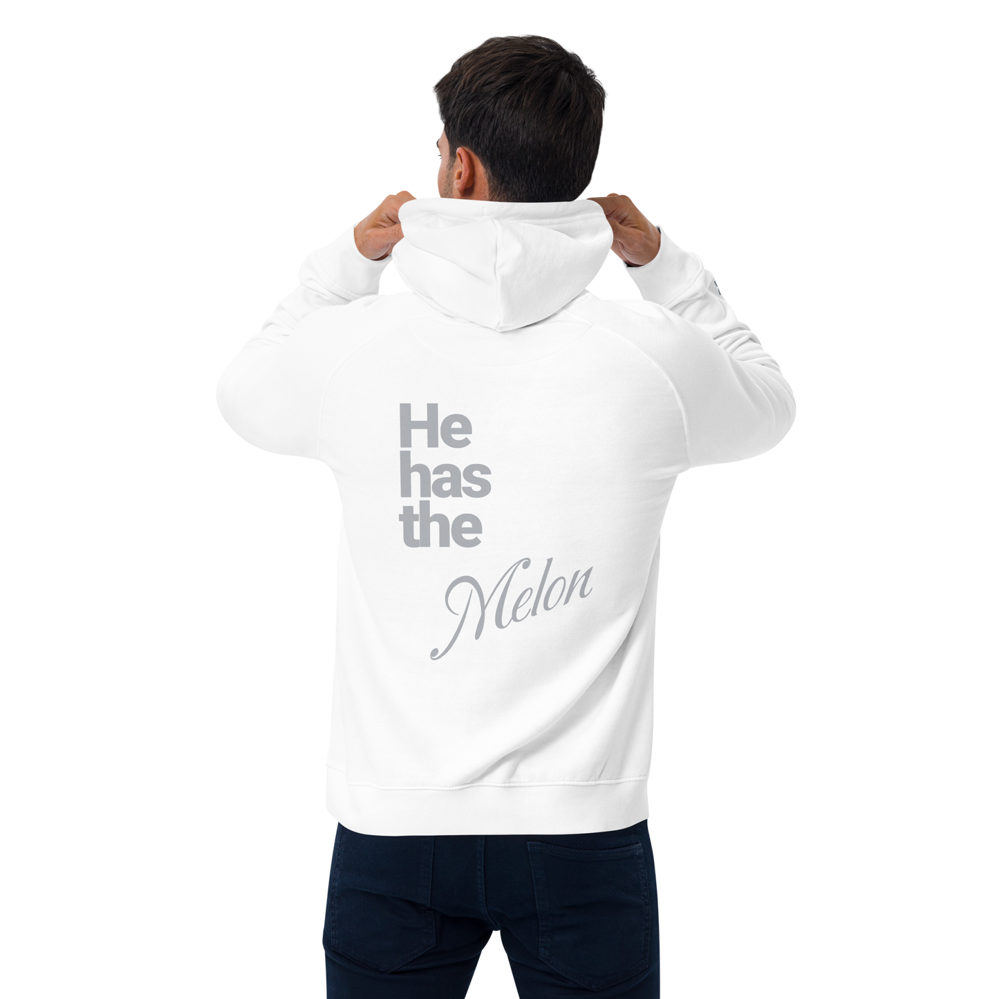 Sweat à capuche écologique Raglan unisexe "melon"
