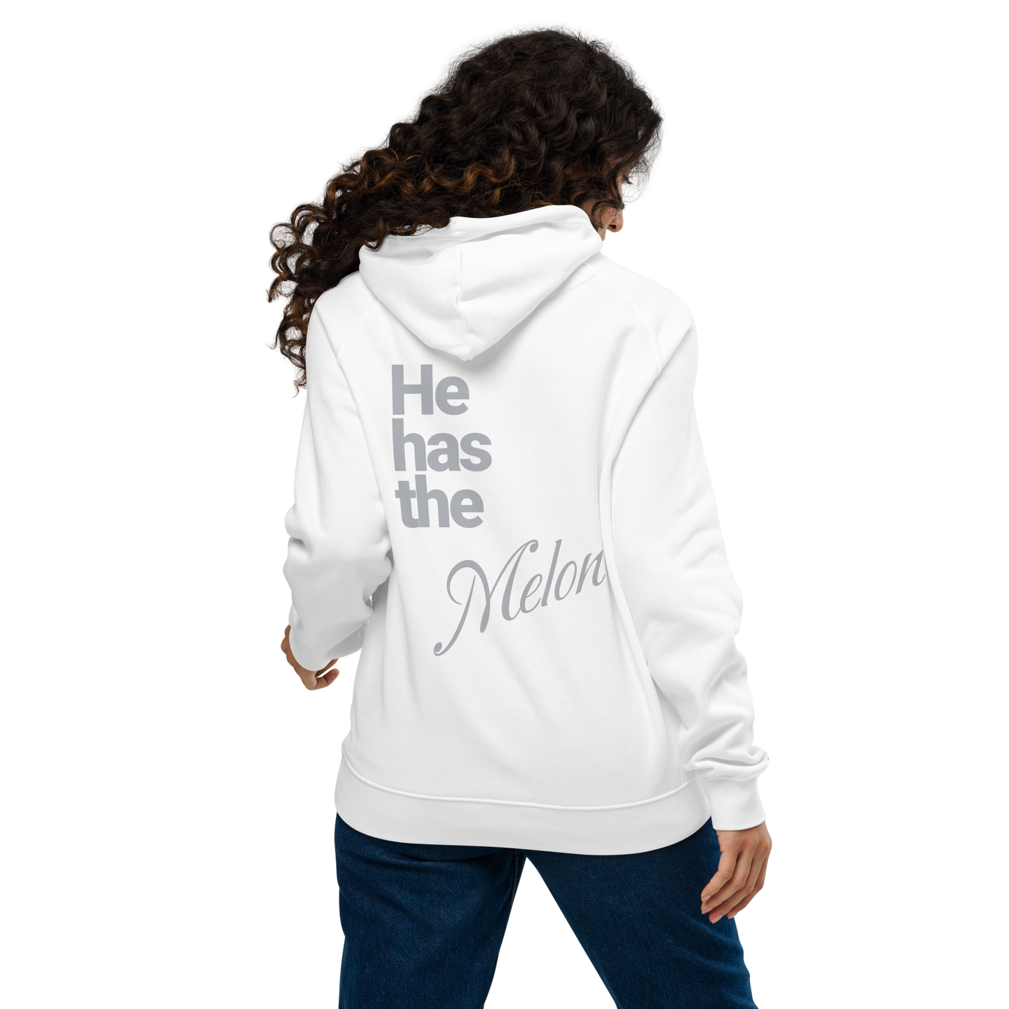 Sweat à capuche écologique Raglan unisexe "melon"