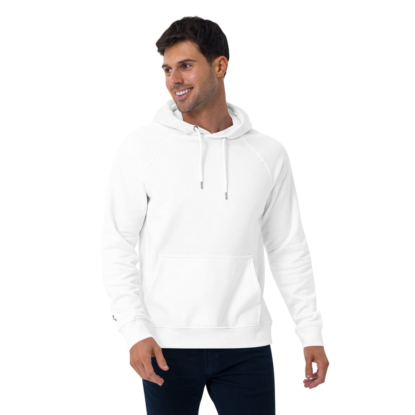 Sweat à capuche écologique Raglan unisexe imprimé dos "cheese"