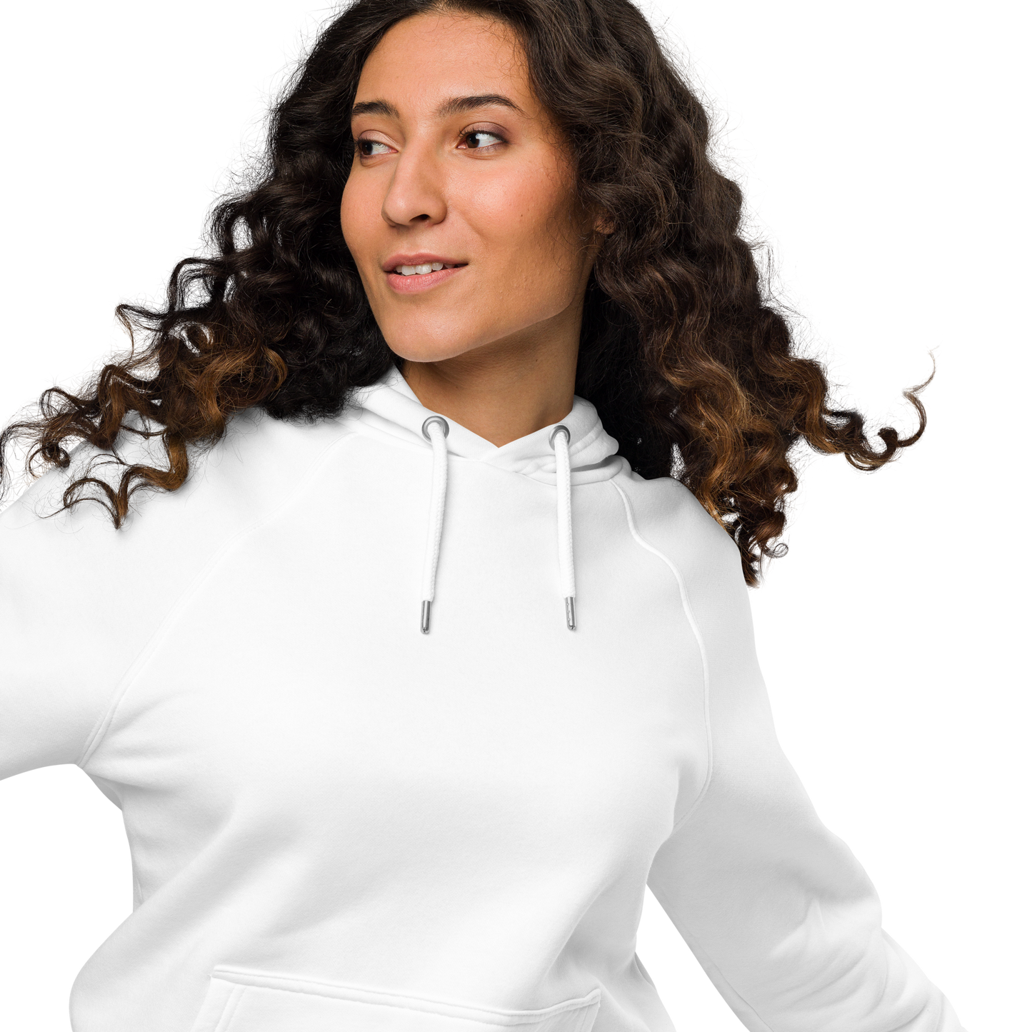 Sweat à capuche écologique Raglan unisexe imprimé dos "cheese"