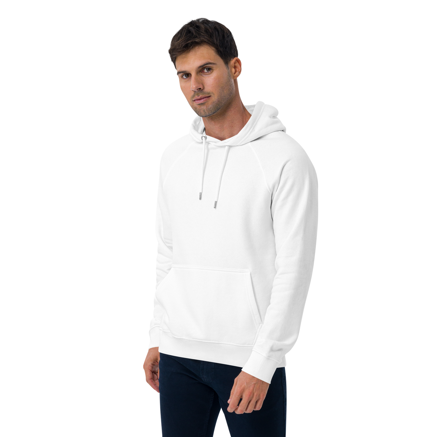 Sweat à capuche écologique Raglan unisexe imprimé dos "strawberry"