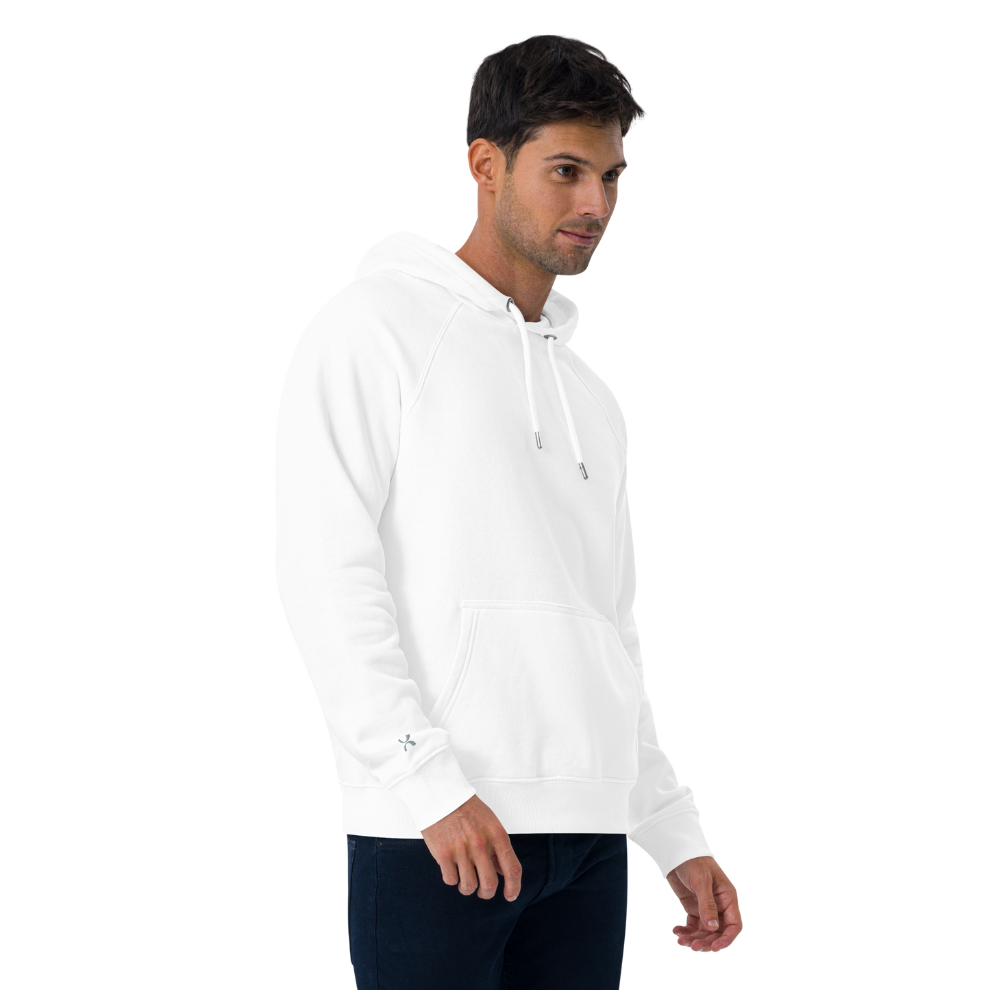 Sweat à capuche écologique Raglan unisexe imprimé dos "bean"