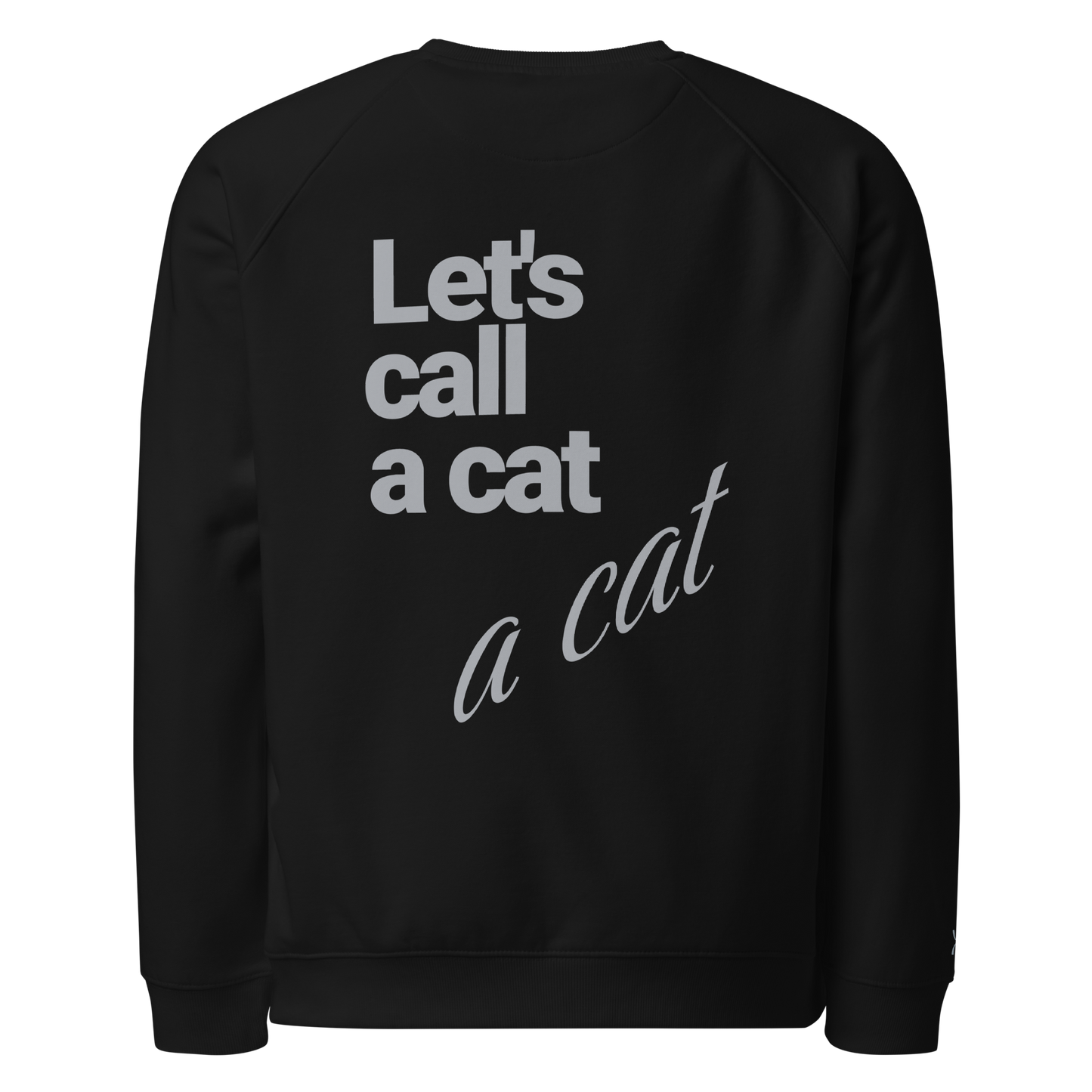 Sweatshirt écologique raglan unisexe "cat"