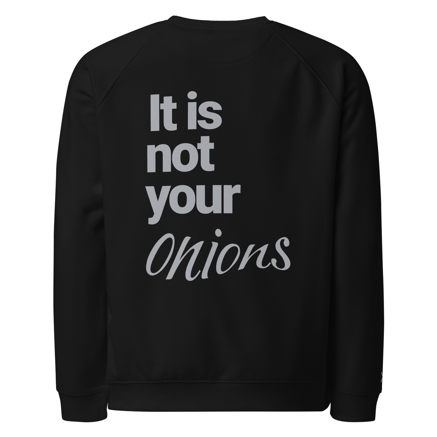Sweatshirt écologique raglan unisexe "onions"