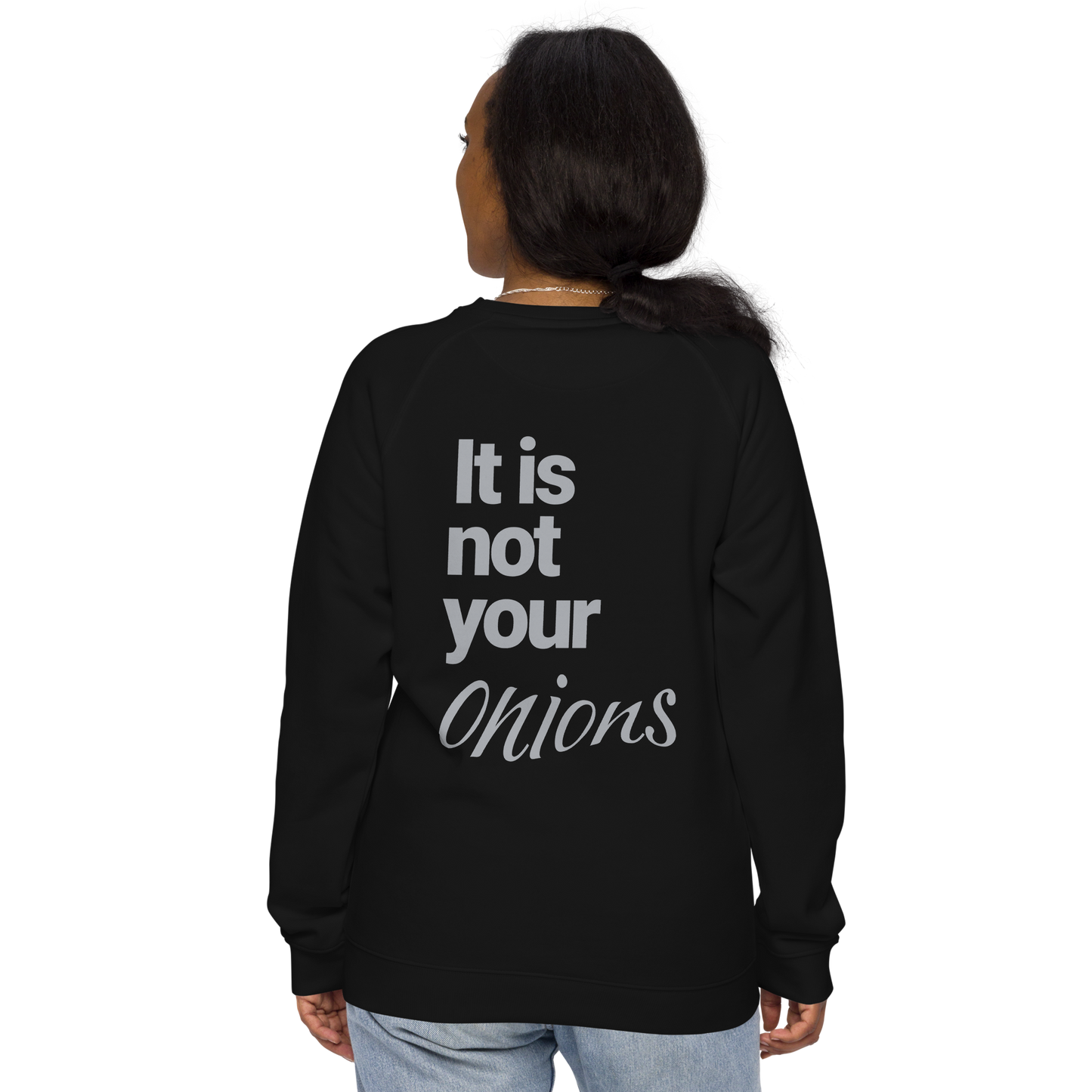 Sweatshirt écologique raglan unisexe "onions"