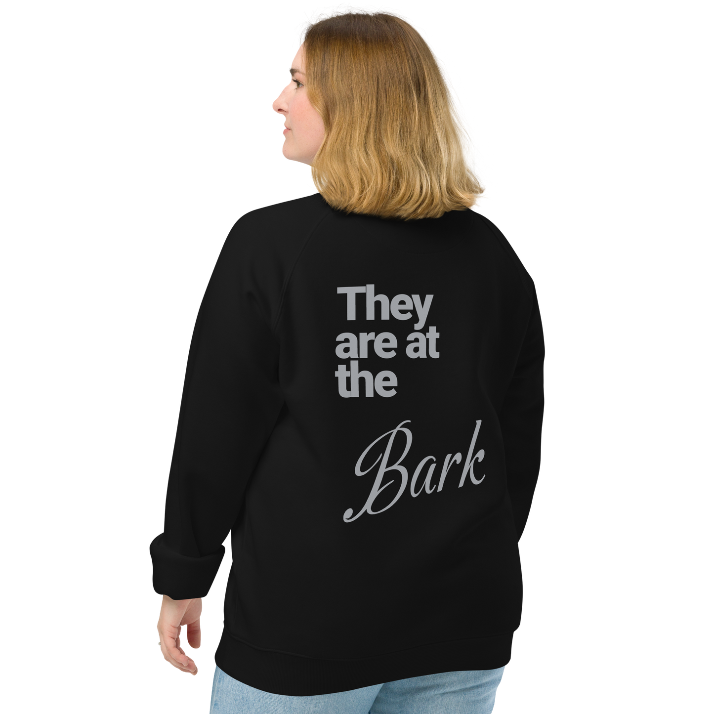 Unisex "Bark" Raglan Eco-Friendly Sweatshirt