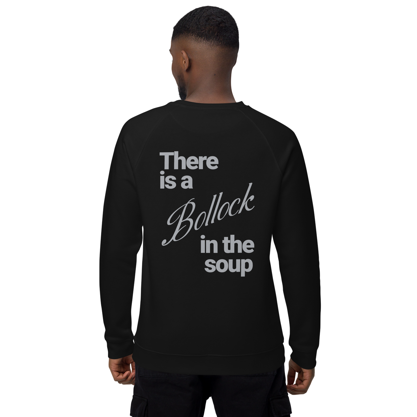 Sweatshirt écologique raglan unisexe "bollocks"