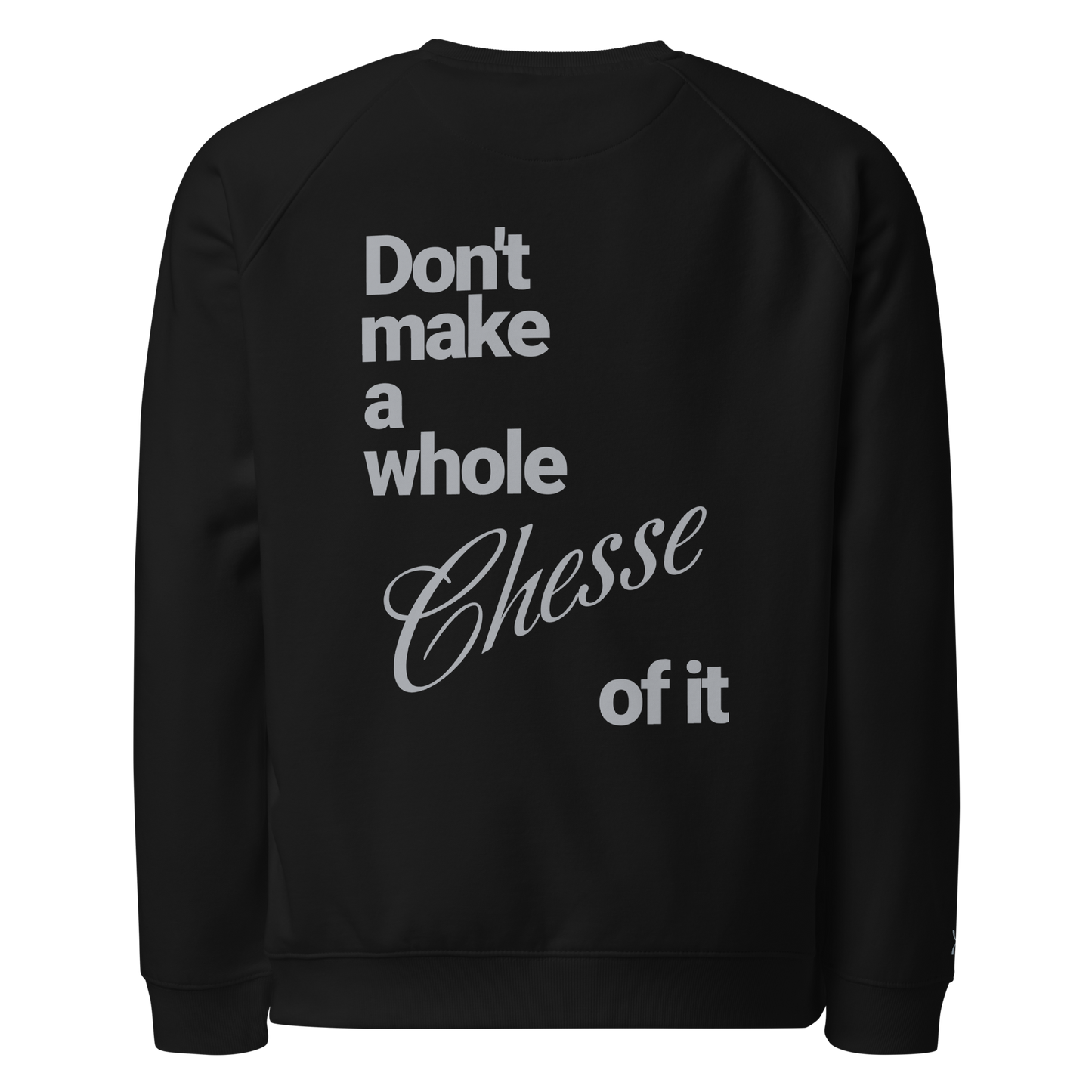 Sweatshirt écologique raglan unisexe "cheese"