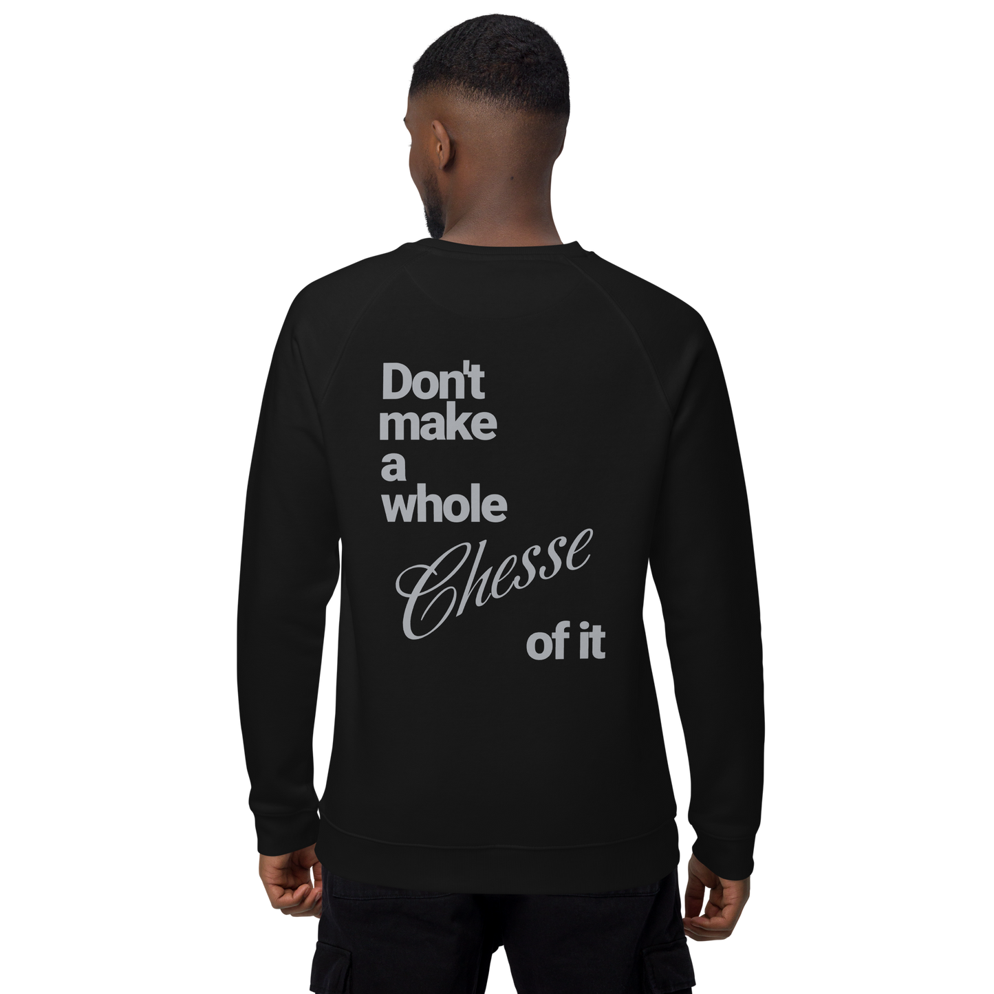 Sweatshirt écologique raglan unisexe "cheese"