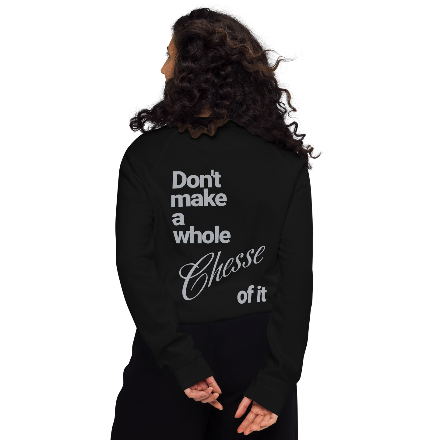 Sweatshirt écologique raglan unisexe "cheese"