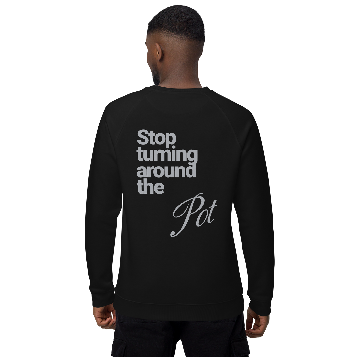 Sweatshirt écologique raglan unisexe "pot"