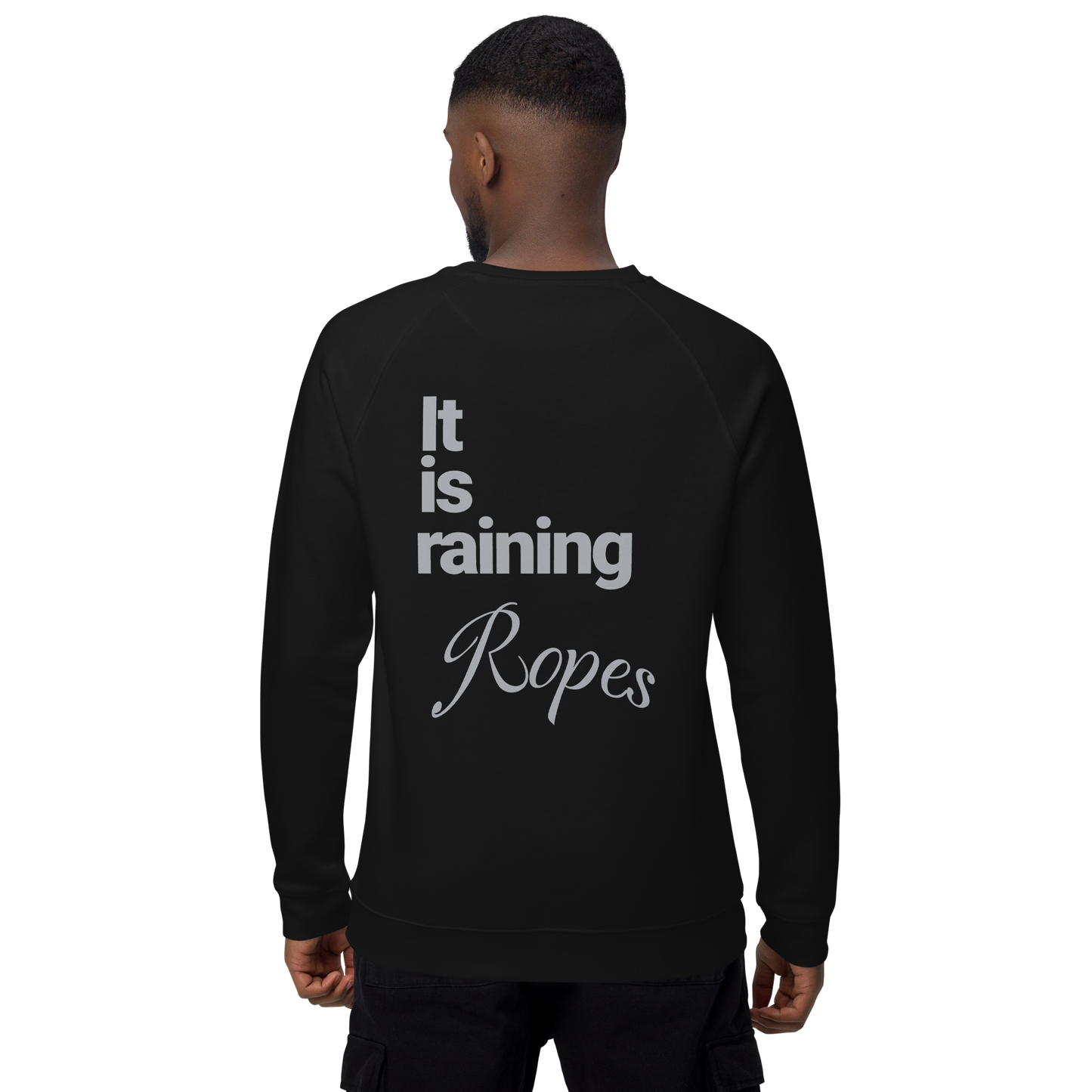 Sweatshirt écologique raglan unisexe "ropes"