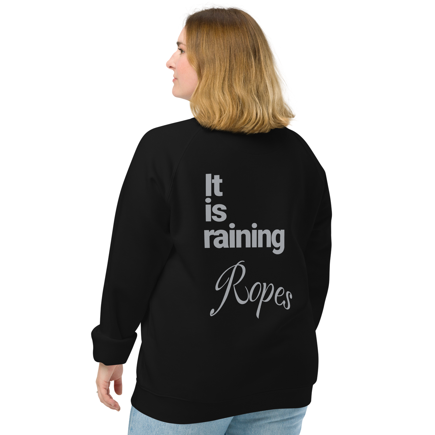 Sweatshirt écologique raglan unisexe "ropes"