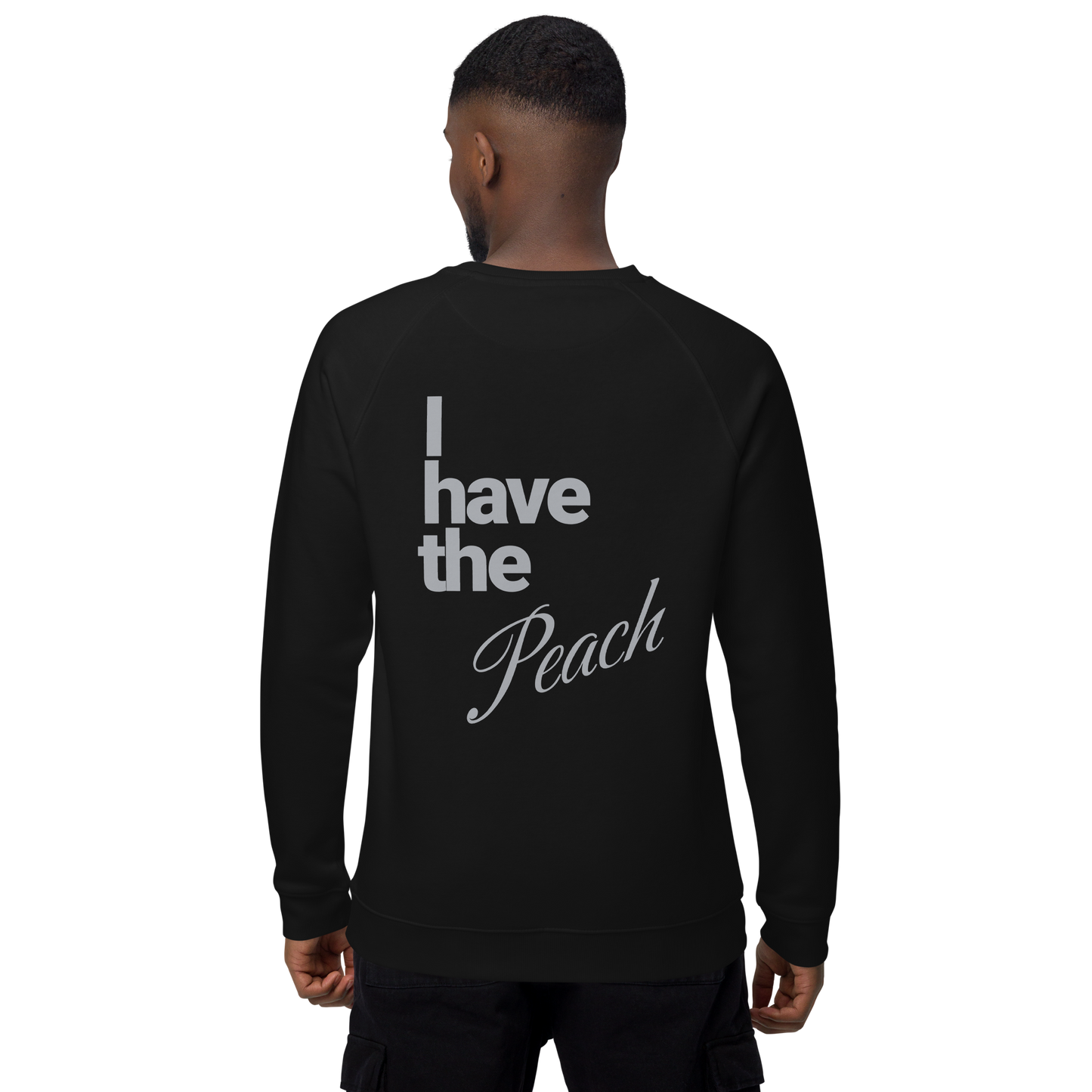 Sweatshirt écologique raglan unisexe "peach"