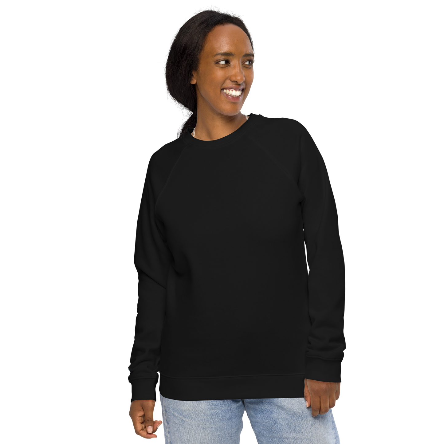 Sweatshirt écologique raglan unisexe "signboard"