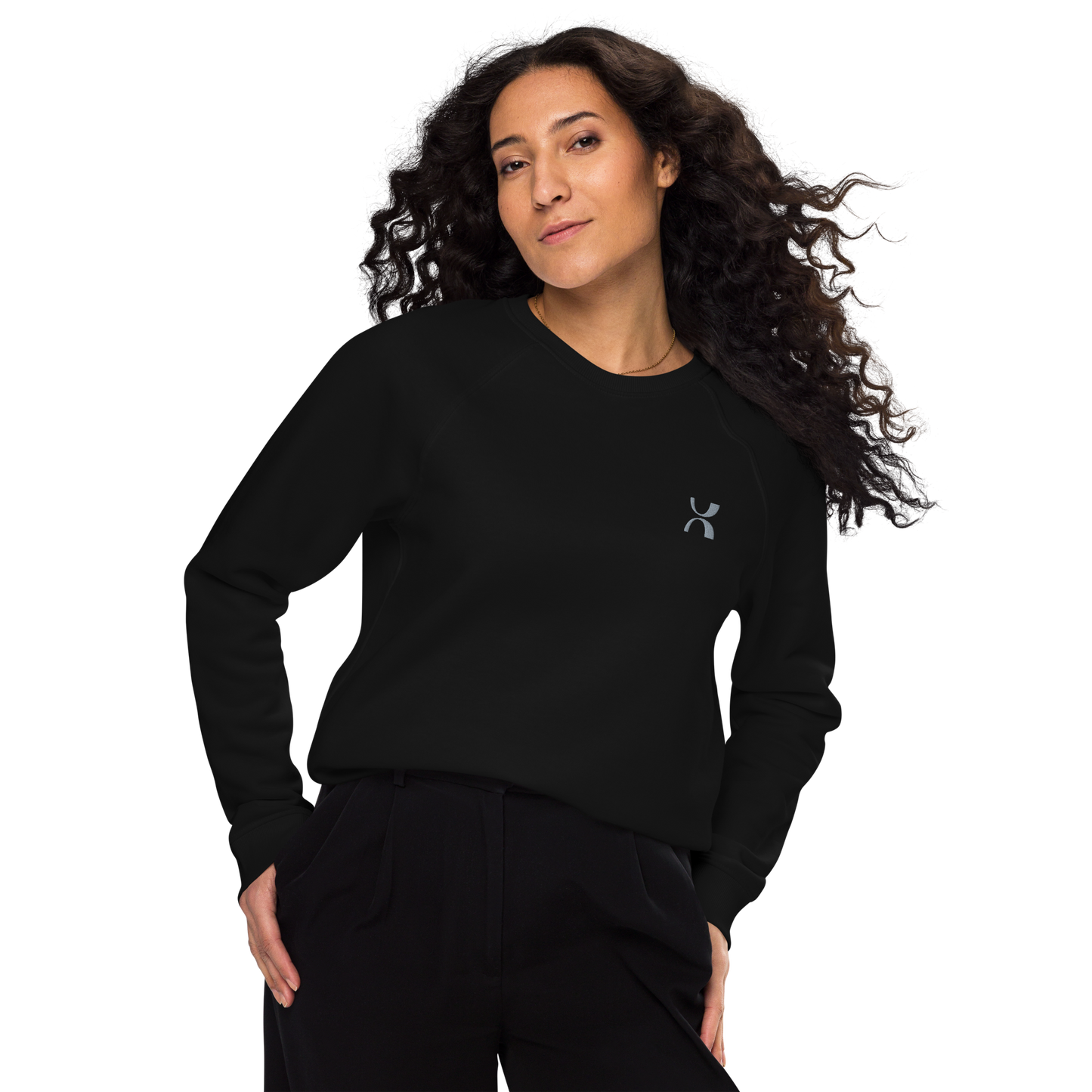 Sweatshirt écologique raglan unisexe