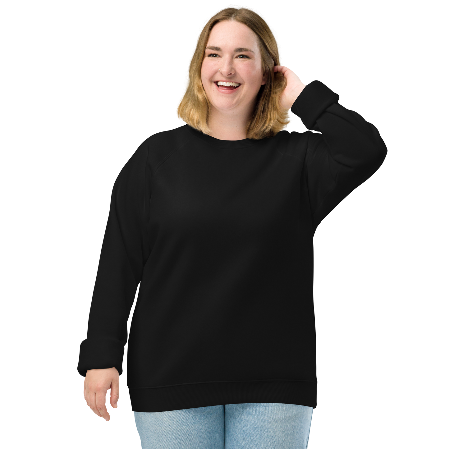Sweatshirt écologique raglan unisexe "bean"