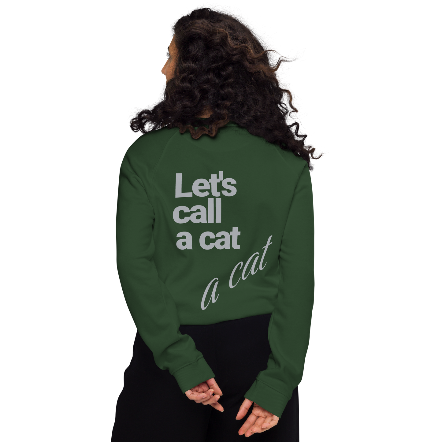 Sweatshirt écologique raglan unisexe "cat"